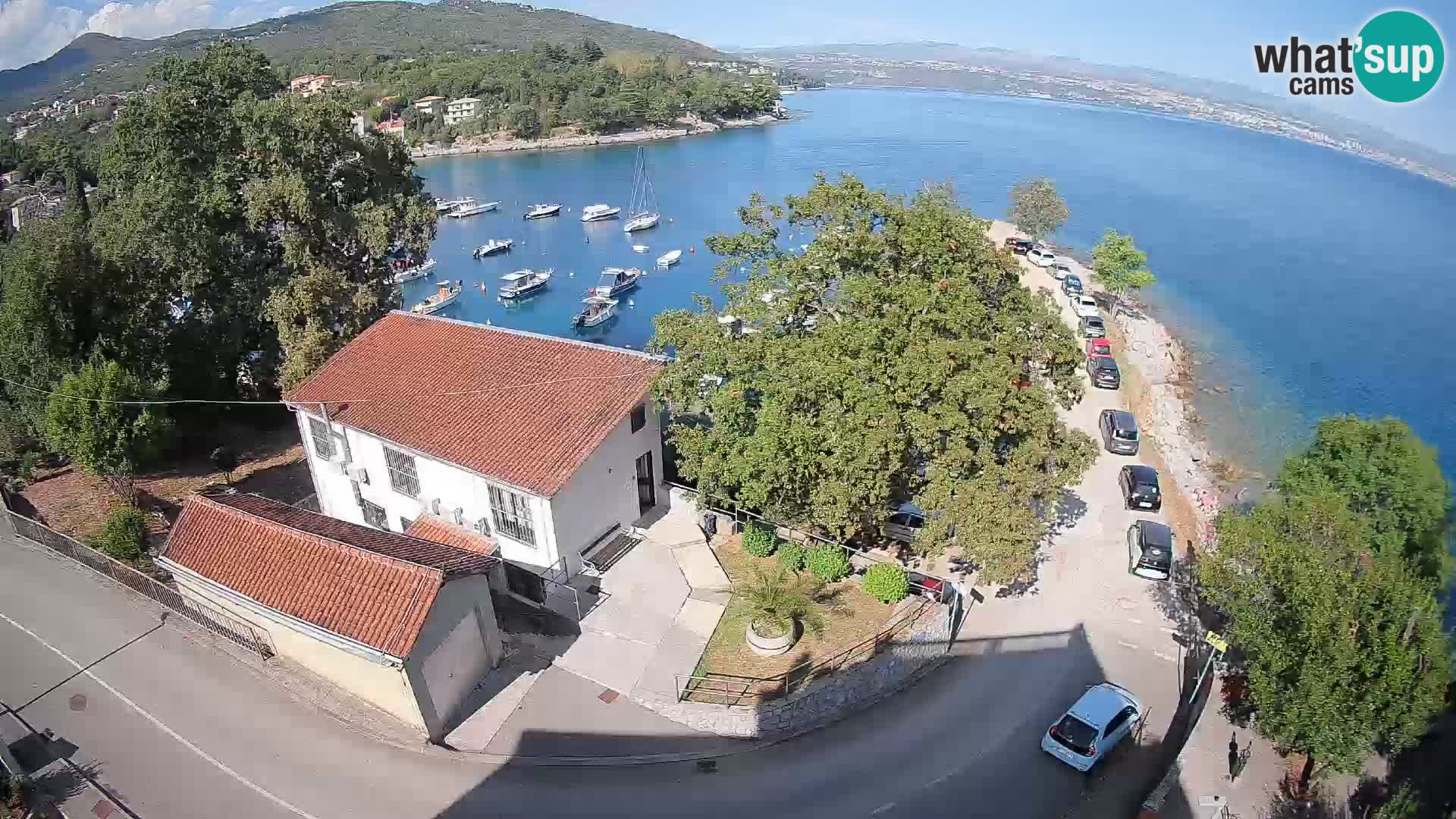 Webcam puerto de Ika – Vista en directo y luces de Opatija