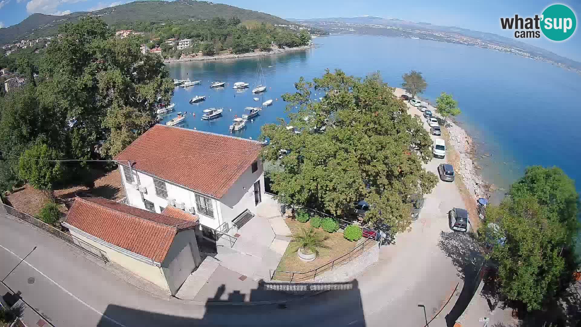Webcam puerto de Ika – Vista en directo y luces de Opatija