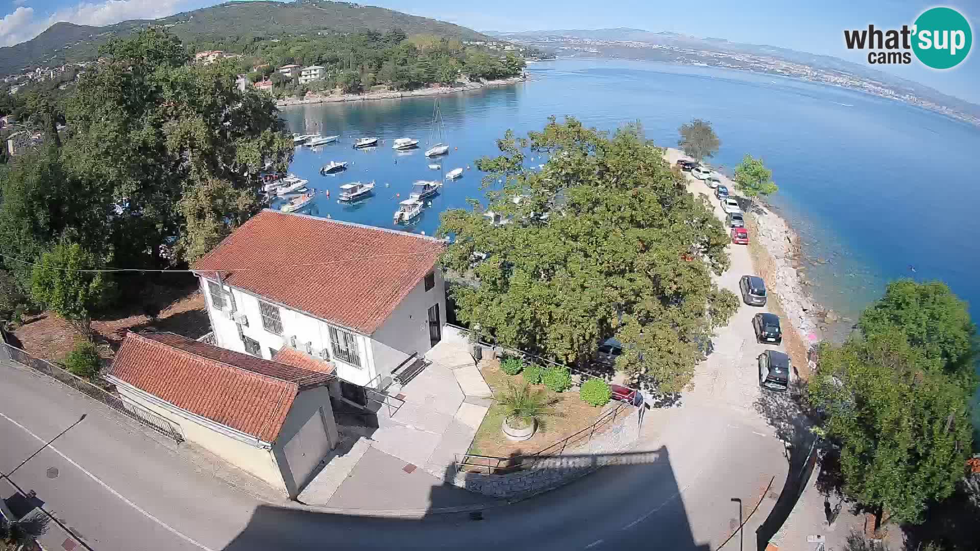 Webcam port d’Ika – Vue en direct et lumières d’Opatija