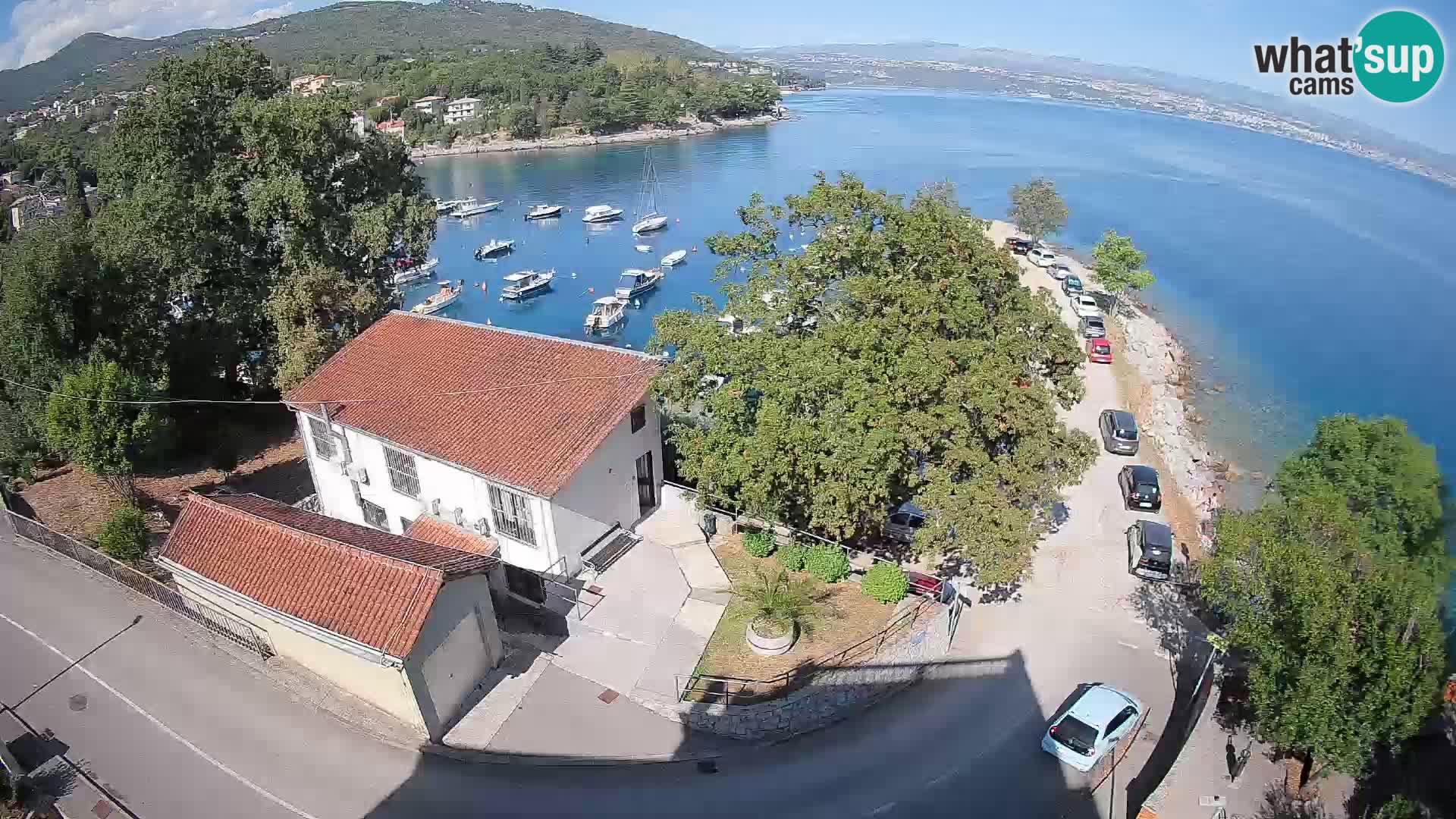 Webcam puerto de Ika – Vista en directo y luces de Opatija