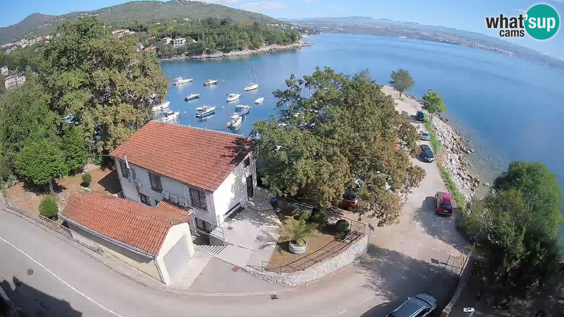 Webcam porto Ika – Vista LIVE sul porto e le luci di Opatija