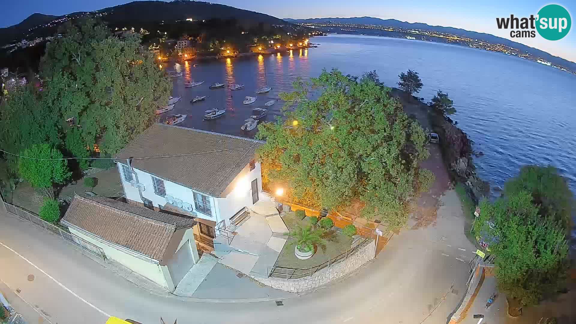 Webcam port d’Ika – Vue en direct et lumières d’Opatija
