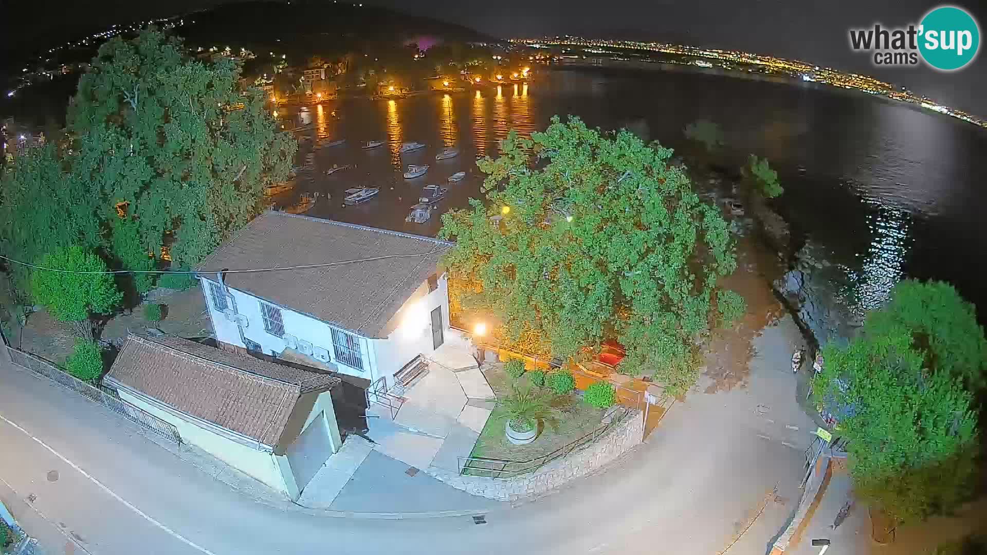 Webcam porto Ika – Vista LIVE sul porto e le luci di Opatija