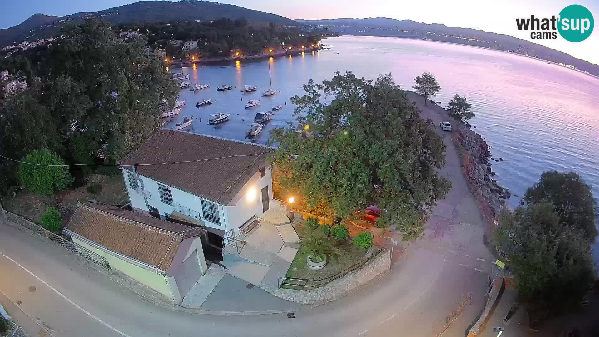 Webcam port d’Ika – Vue en direct et lumières d’Opatija