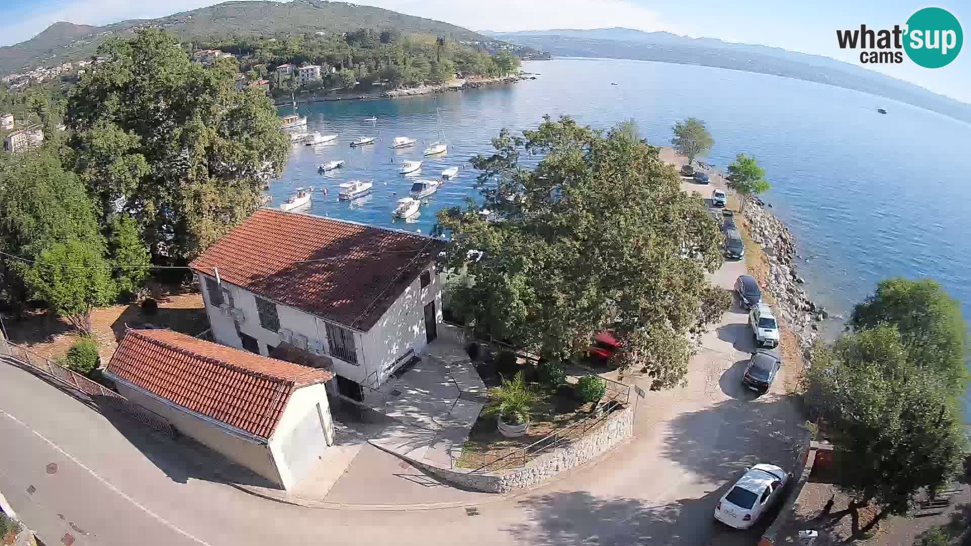 Webcam puerto de Ika – Vista en directo y luces de Opatija