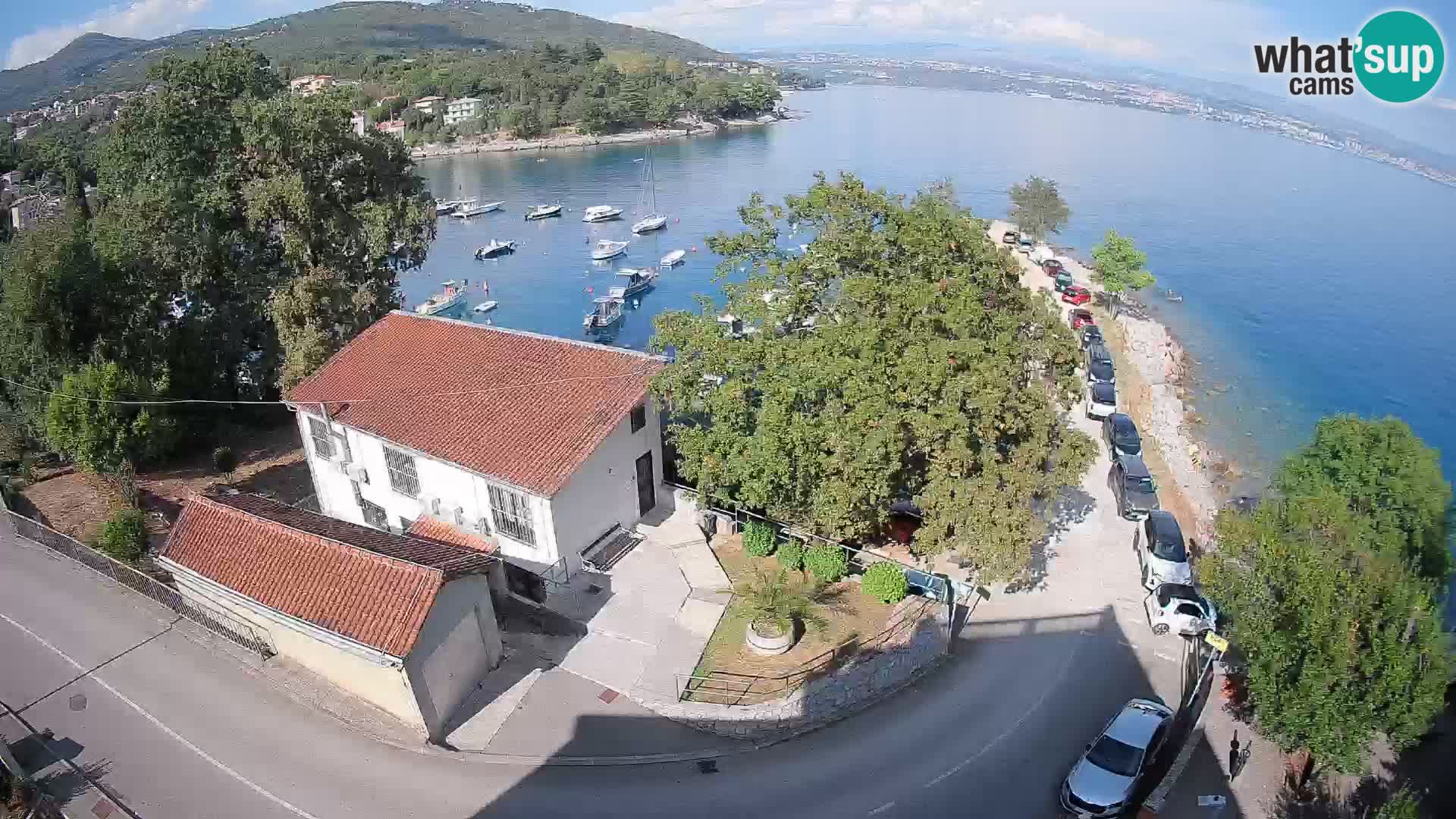 Webcam puerto de Ika – Vista en directo y luces de Opatija