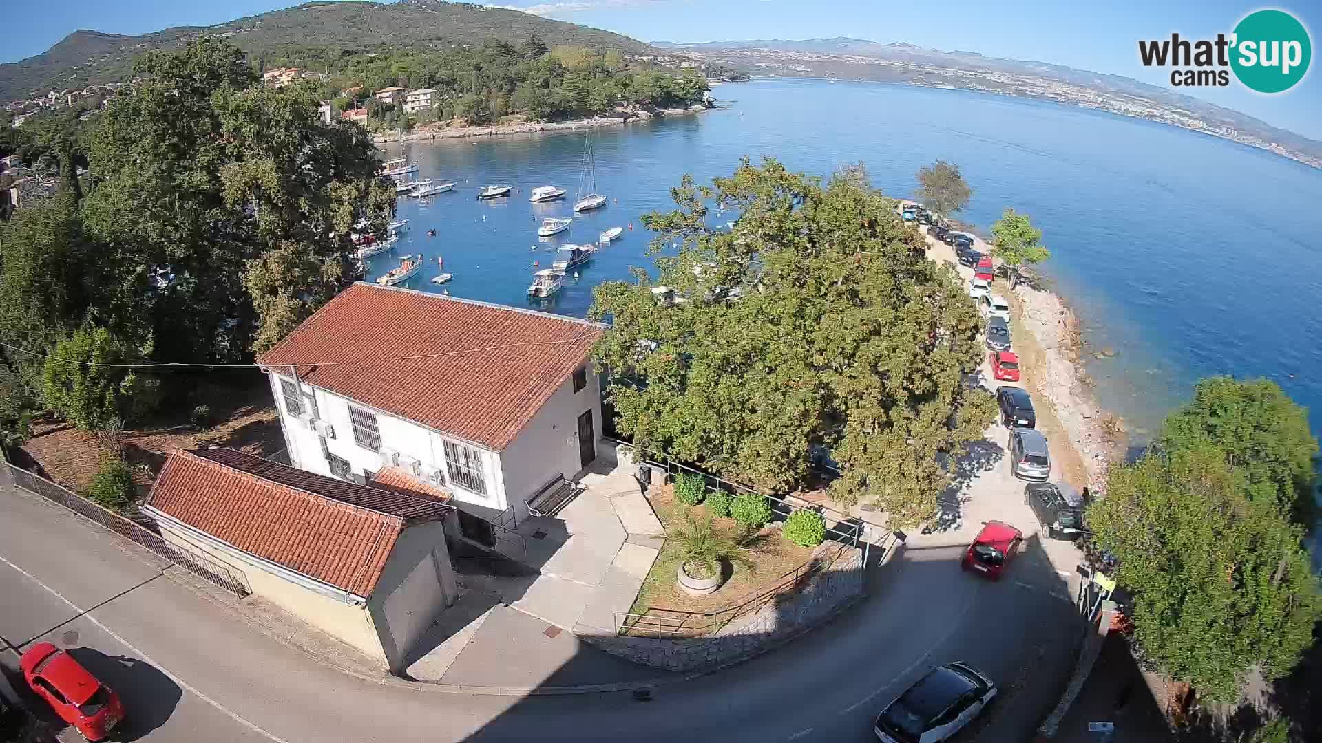 Webcam porto Ika – Vista LIVE sul porto e le luci di Opatija