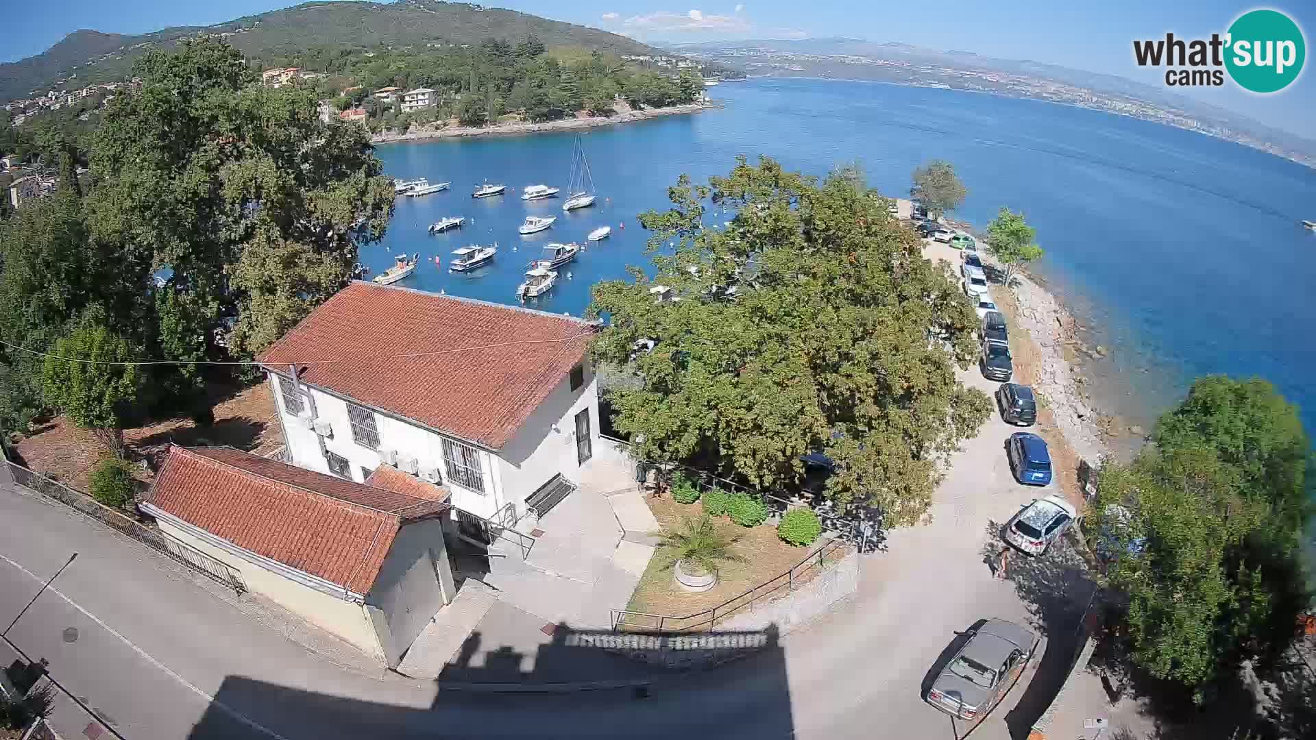 Webcam puerto de Ika – Vista en directo y luces de Opatija