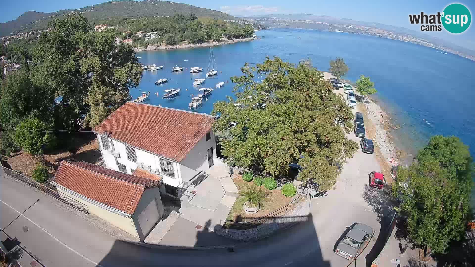 Webcam porto Ika – Vista LIVE sul porto e le luci di Opatija