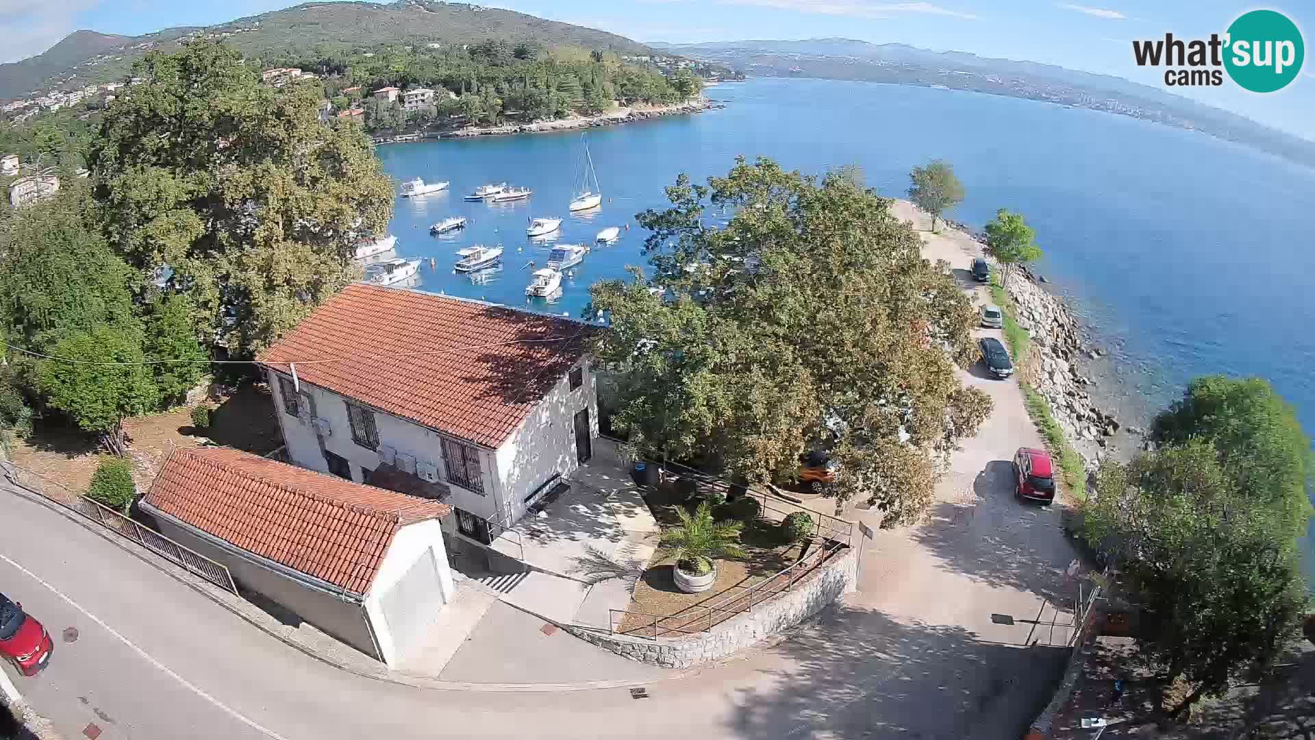 Webcam port d’Ika – Vue en direct et lumières d’Opatija