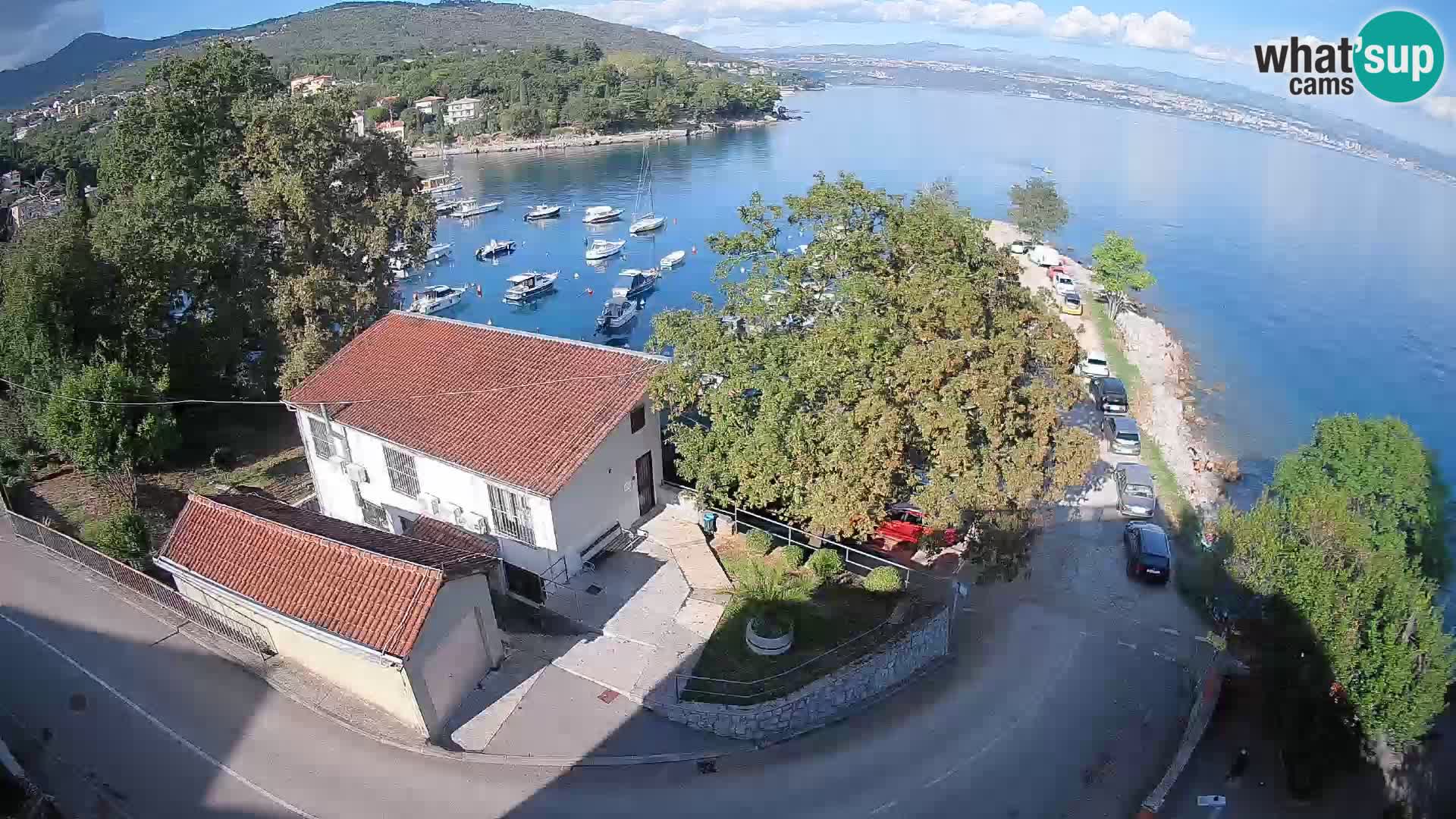 Webcam porto Ika – Vista LIVE sul porto e le luci di Opatija