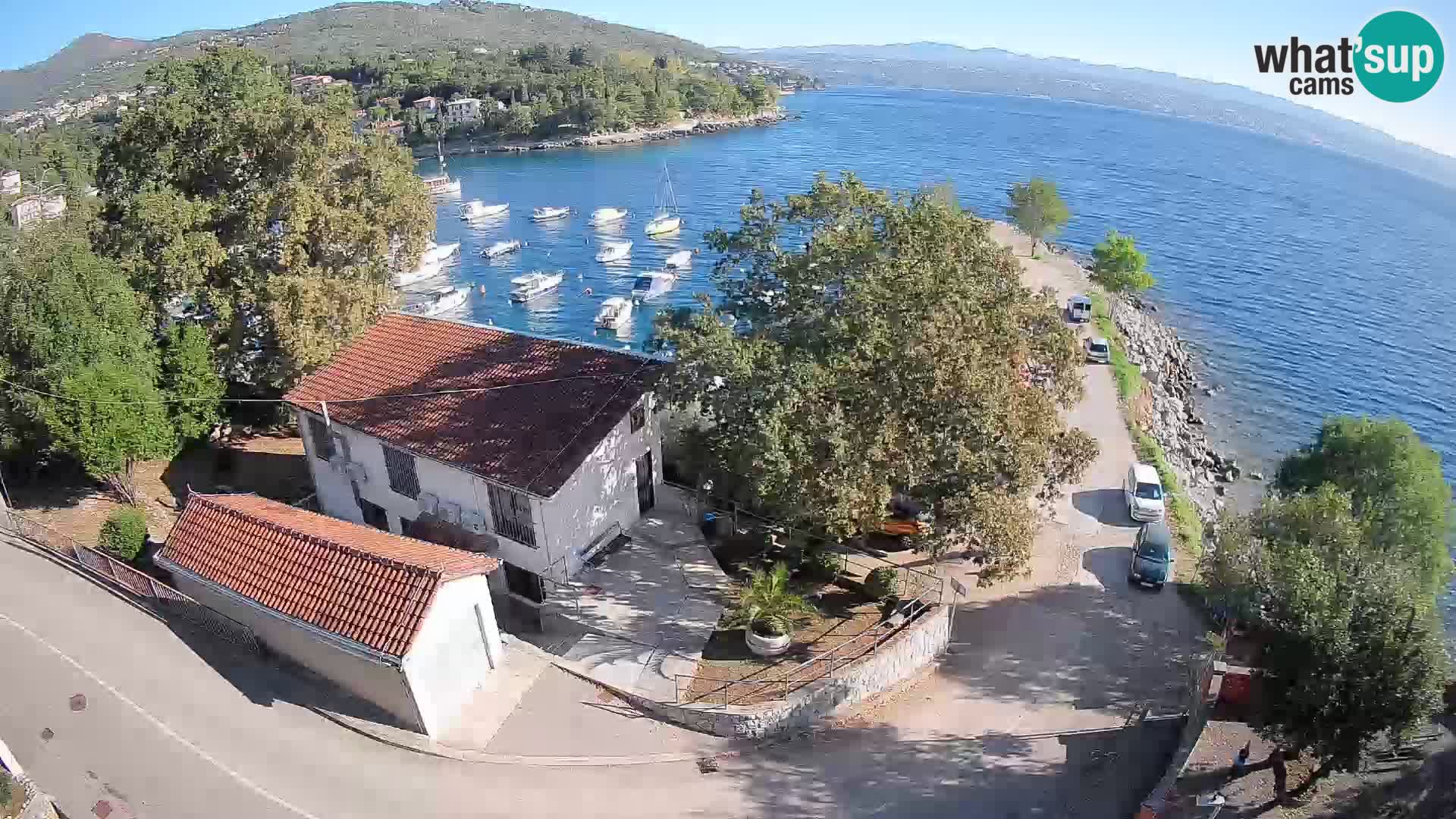 Webcam puerto de Ika – Vista en directo y luces de Opatija