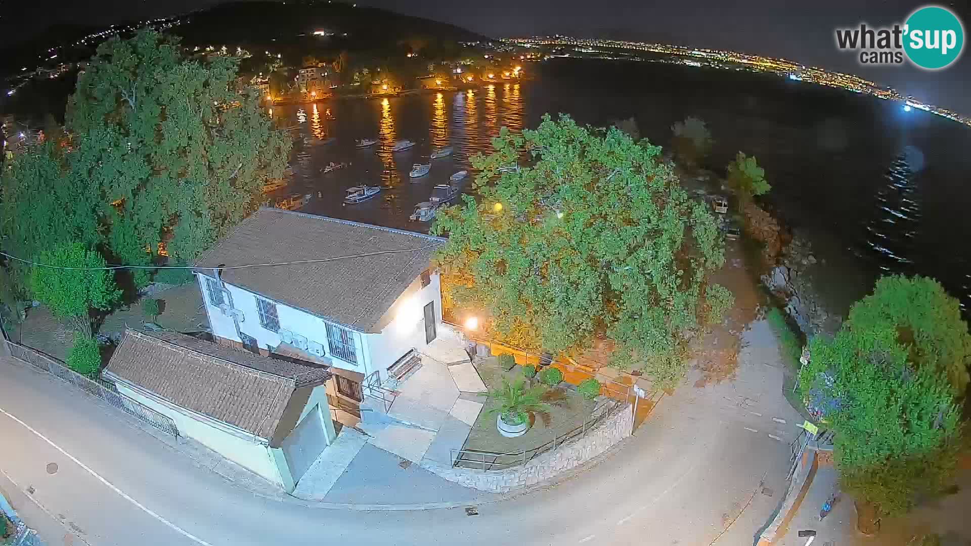 Webcam porto Ika – Vista LIVE sul porto e le luci di Opatija