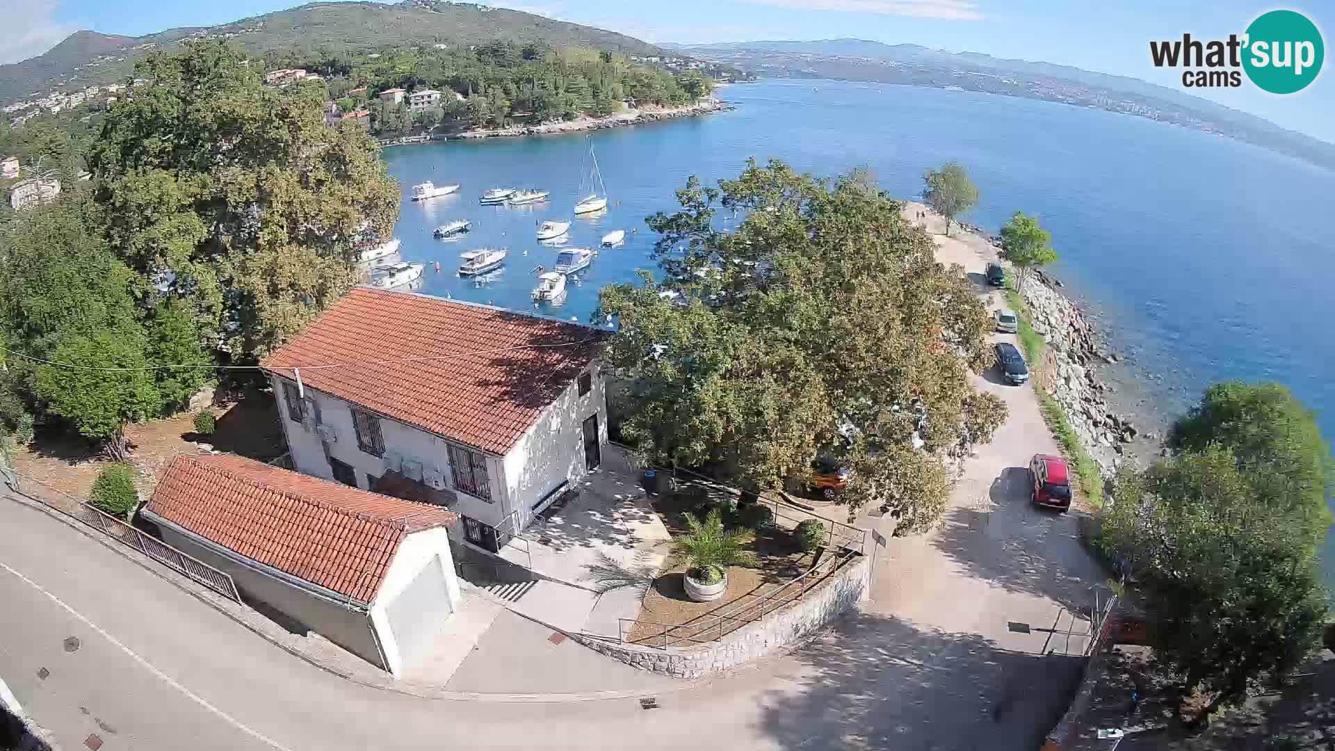 Webcam puerto de Ika – Vista en directo y luces de Opatija