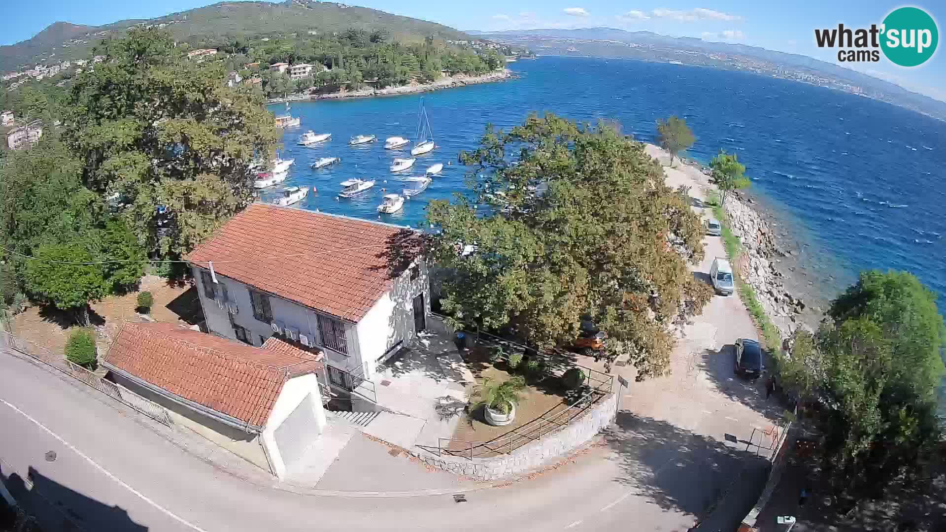 Webcam porto Ika – Vista LIVE sul porto e le luci di Opatija