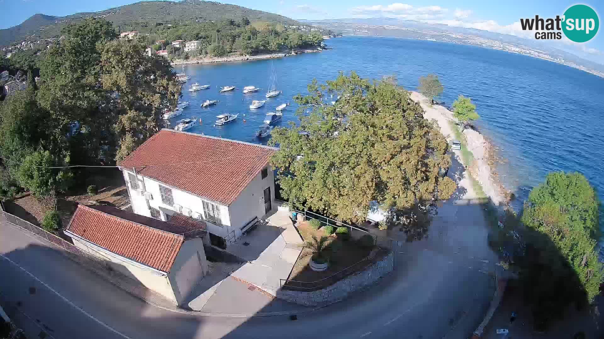 Webcam porto Ika – Vista LIVE sul porto e le luci di Opatija