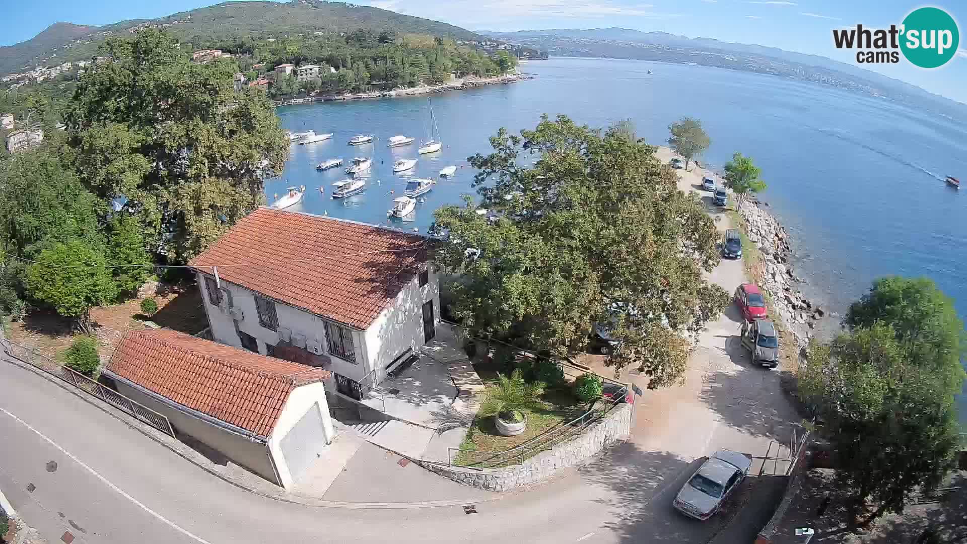 Webcam puerto de Ika – Vista en directo y luces de Opatija