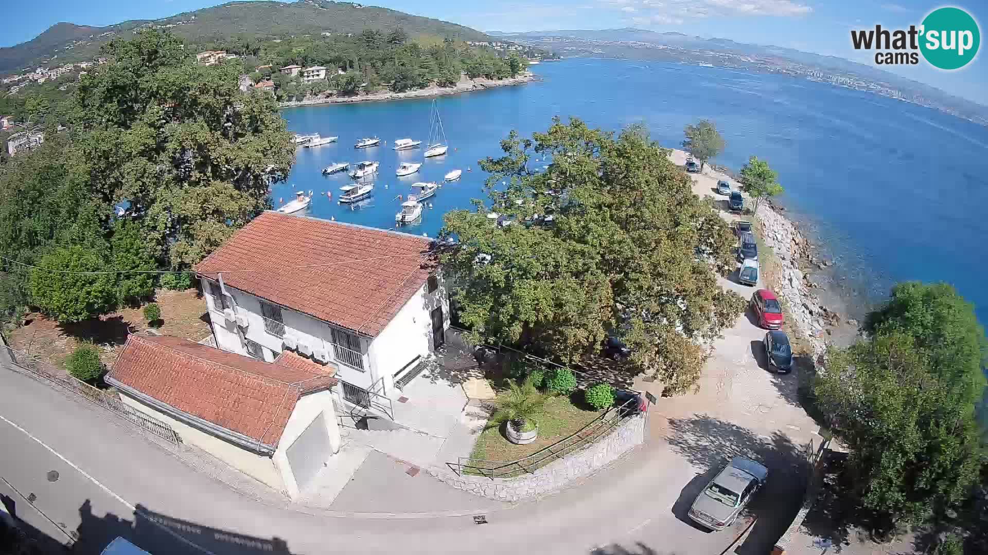 Webcam porto Ika – Vista LIVE sul porto e le luci di Opatija