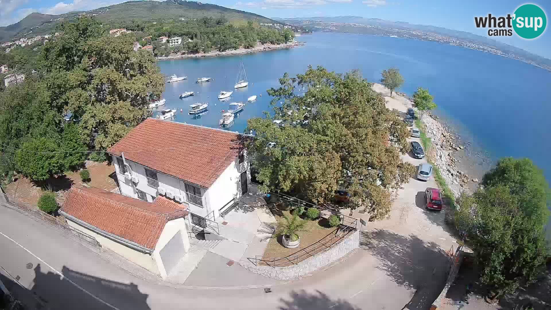 Webcam puerto de Ika – Vista en directo y luces de Opatija