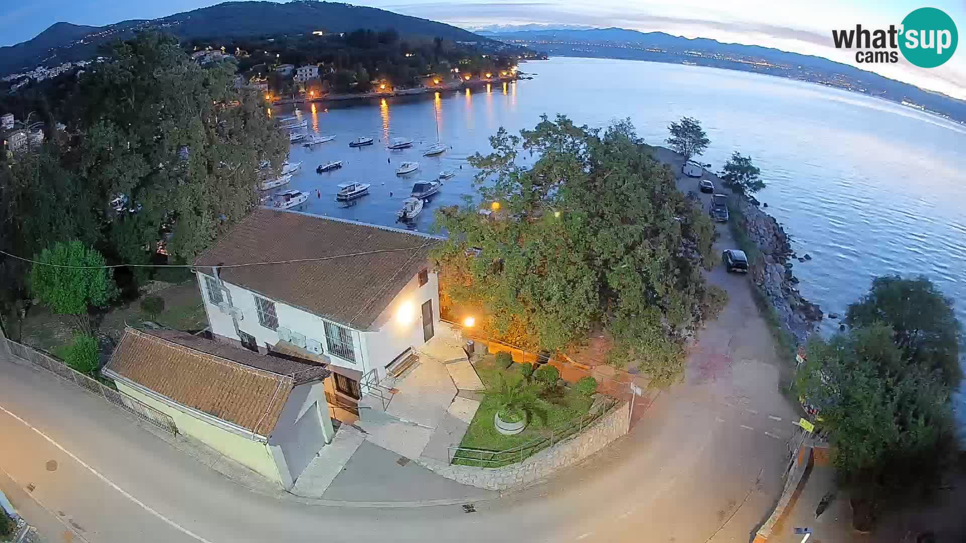 Webcam port d’Ika – Vue en direct et lumières d’Opatija