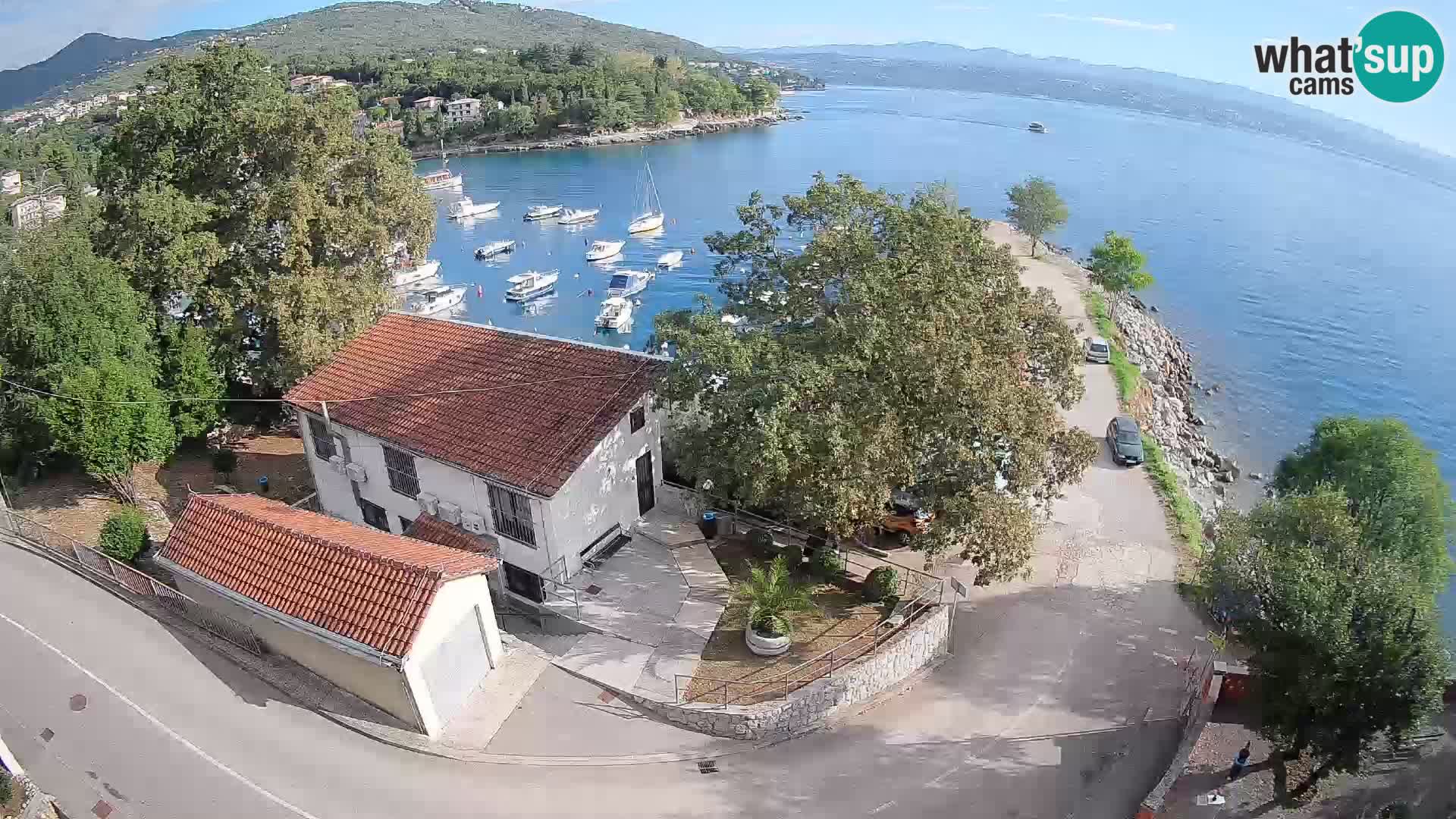Ika Harbor Webcam – LIVE View of the Harbor and Opatija Lights