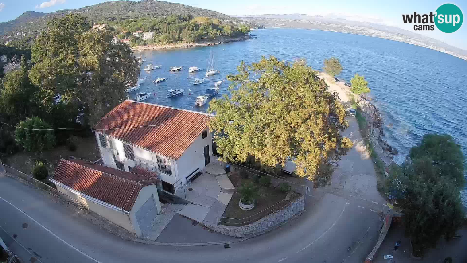 Ika Harbor Webcam – LIVE View of the Harbor and Opatija Lights