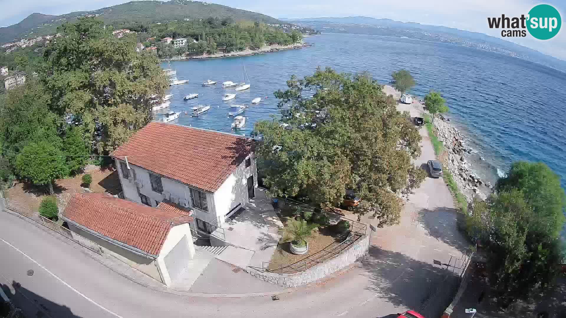 Webcam port d’Ika – Vue en direct et lumières d’Opatija