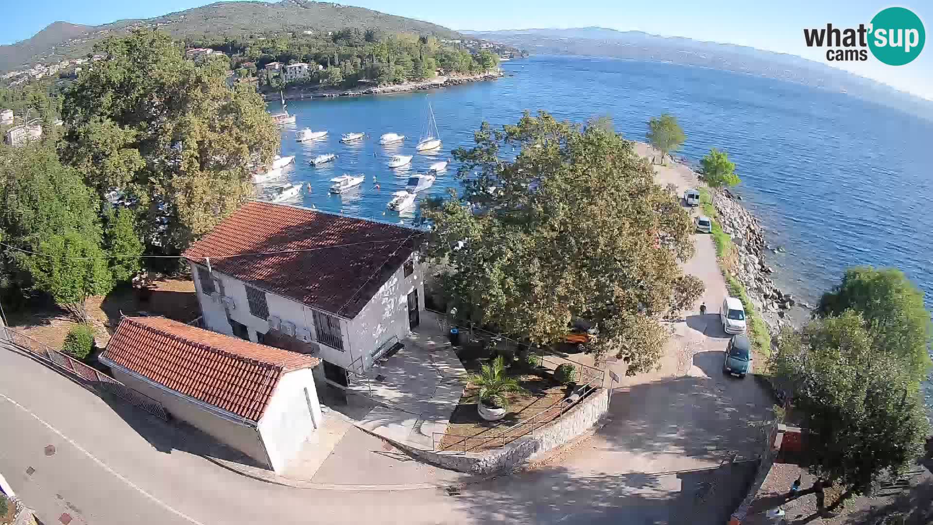 Webcam porto Ika – Vista LIVE sul porto e le luci di Opatija
