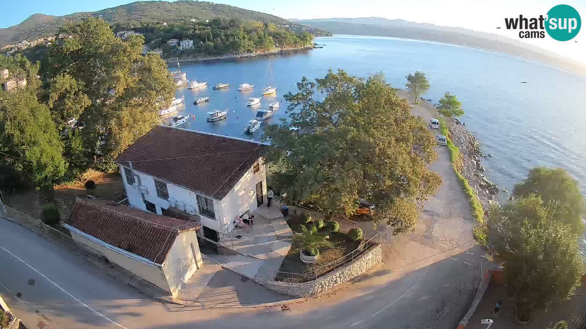 Webcam puerto de Ika – Vista en directo y luces de Opatija