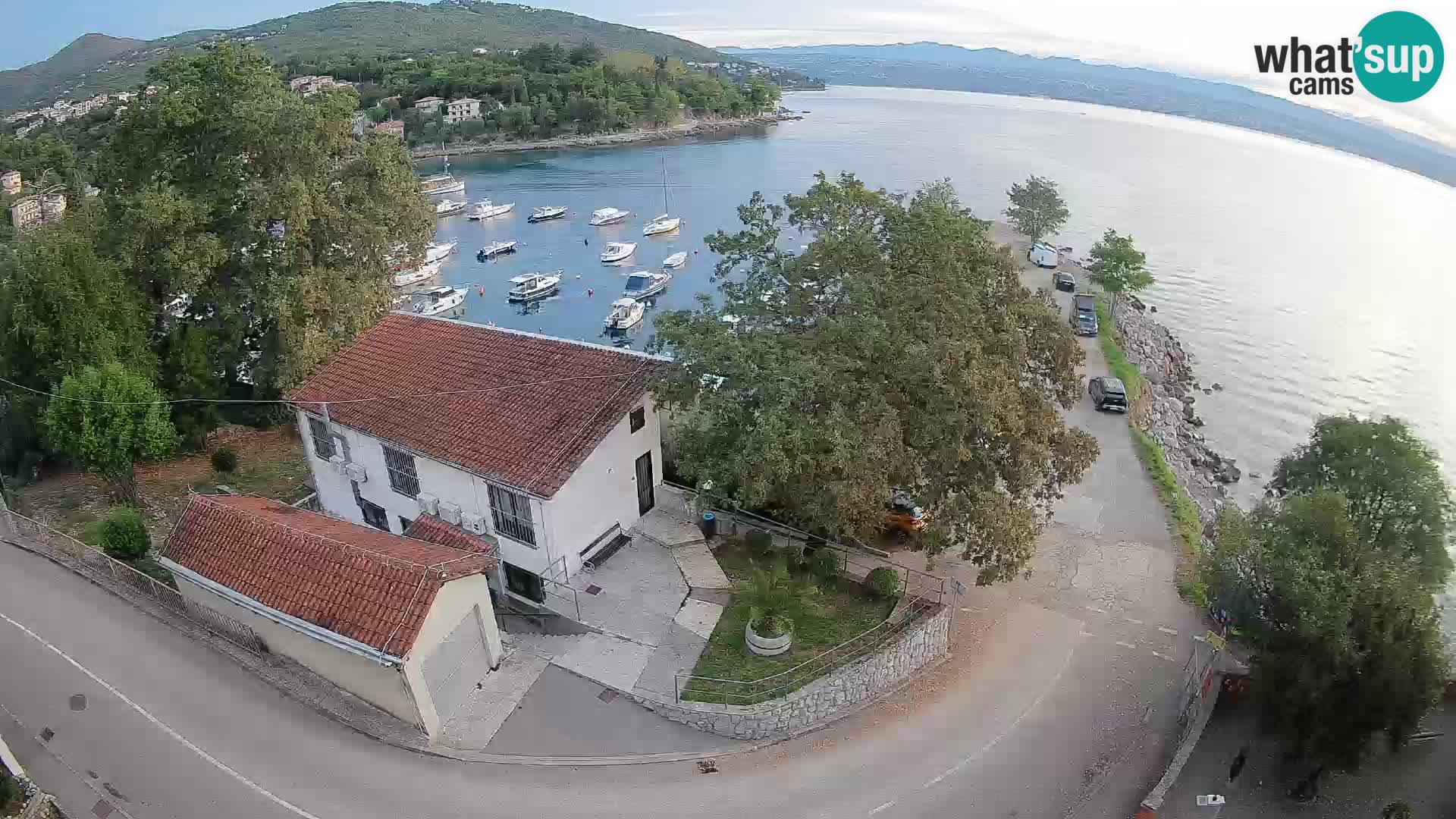 Webcam porto Ika – Vista LIVE sul porto e le luci di Opatija