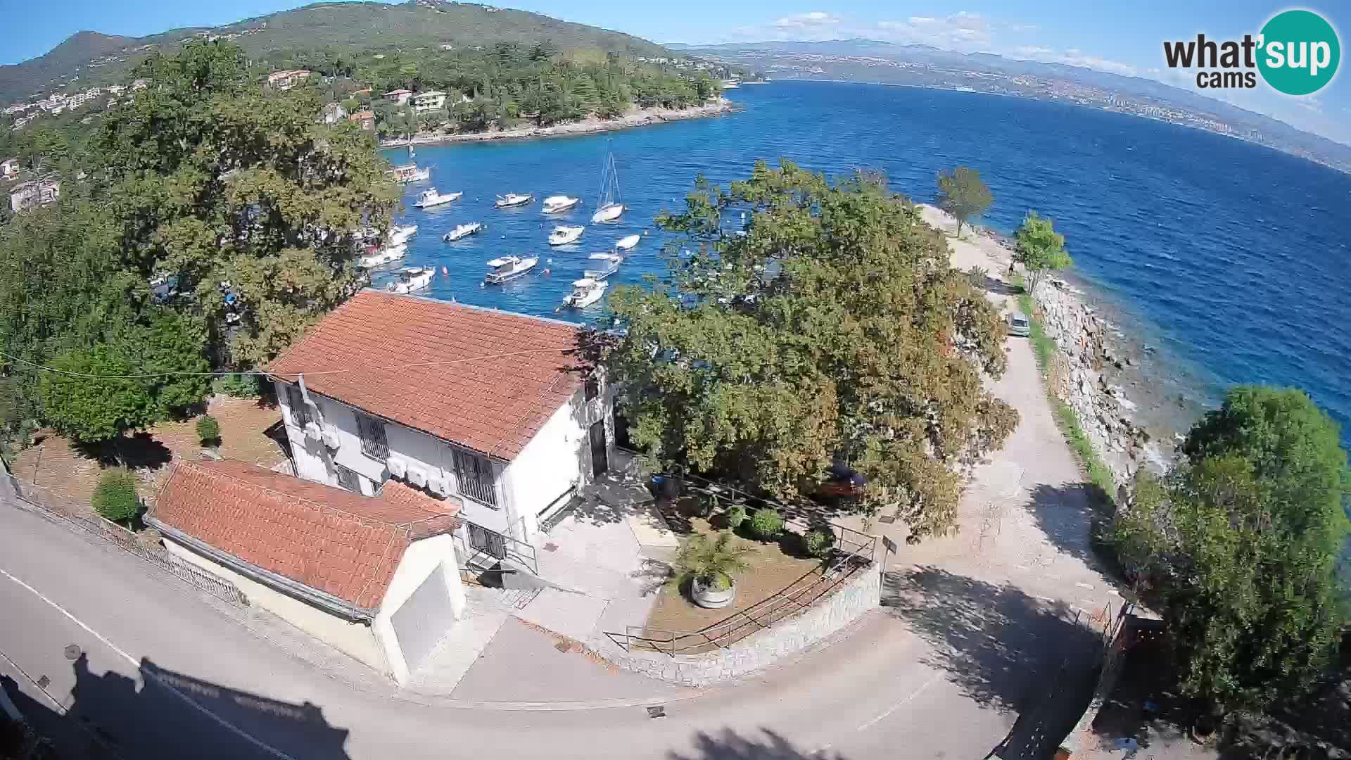 Webcam porto Ika – Vista LIVE sul porto e le luci di Opatija