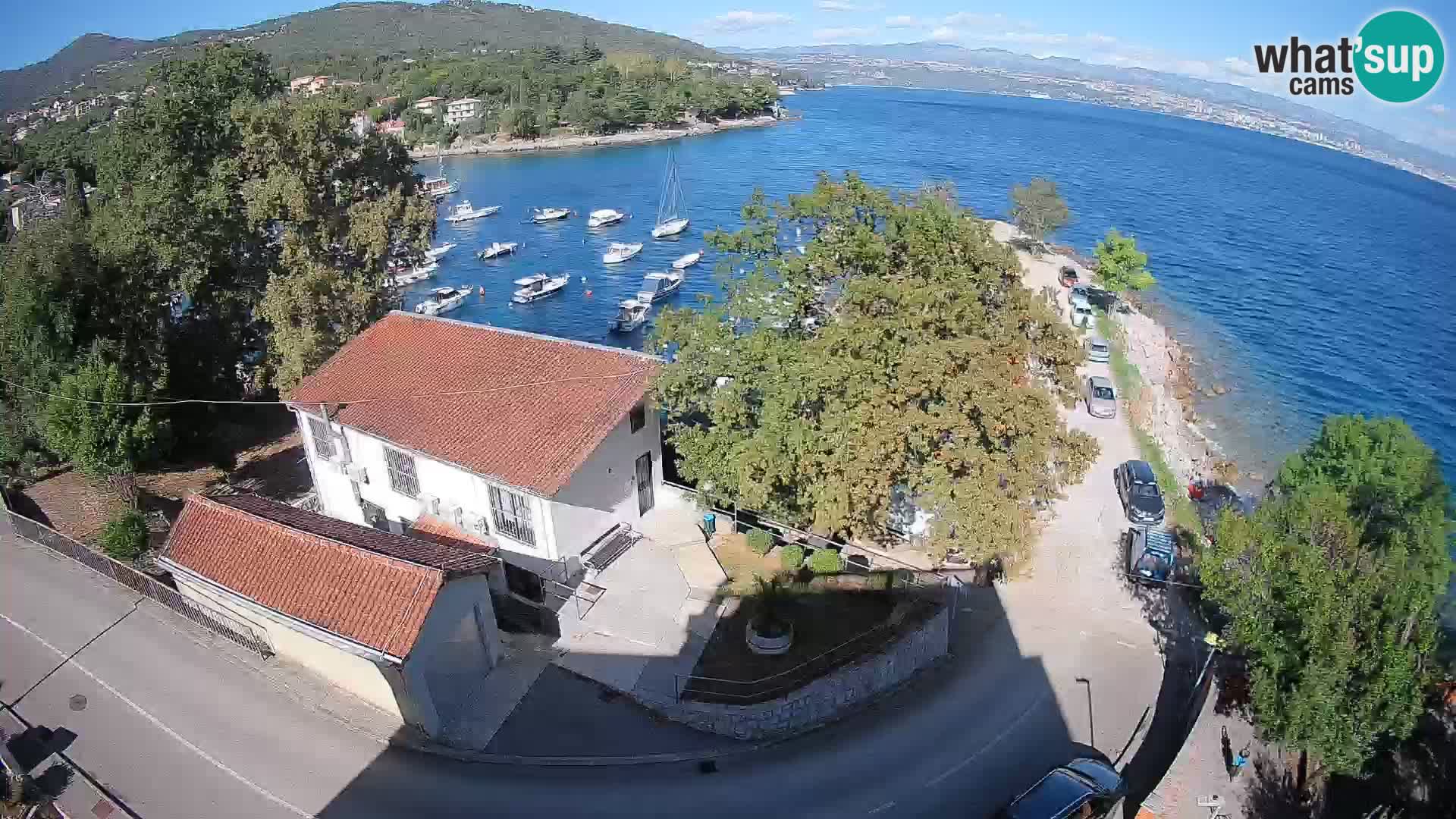 Webcam port d’Ika – Vue en direct et lumières d’Opatija