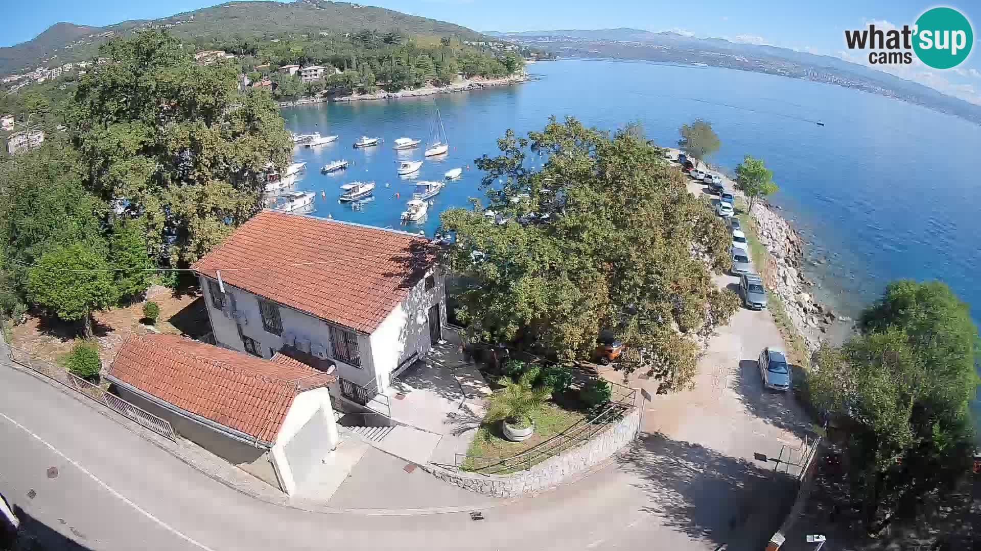 Webcam porto Ika – Vista LIVE sul porto e le luci di Opatija