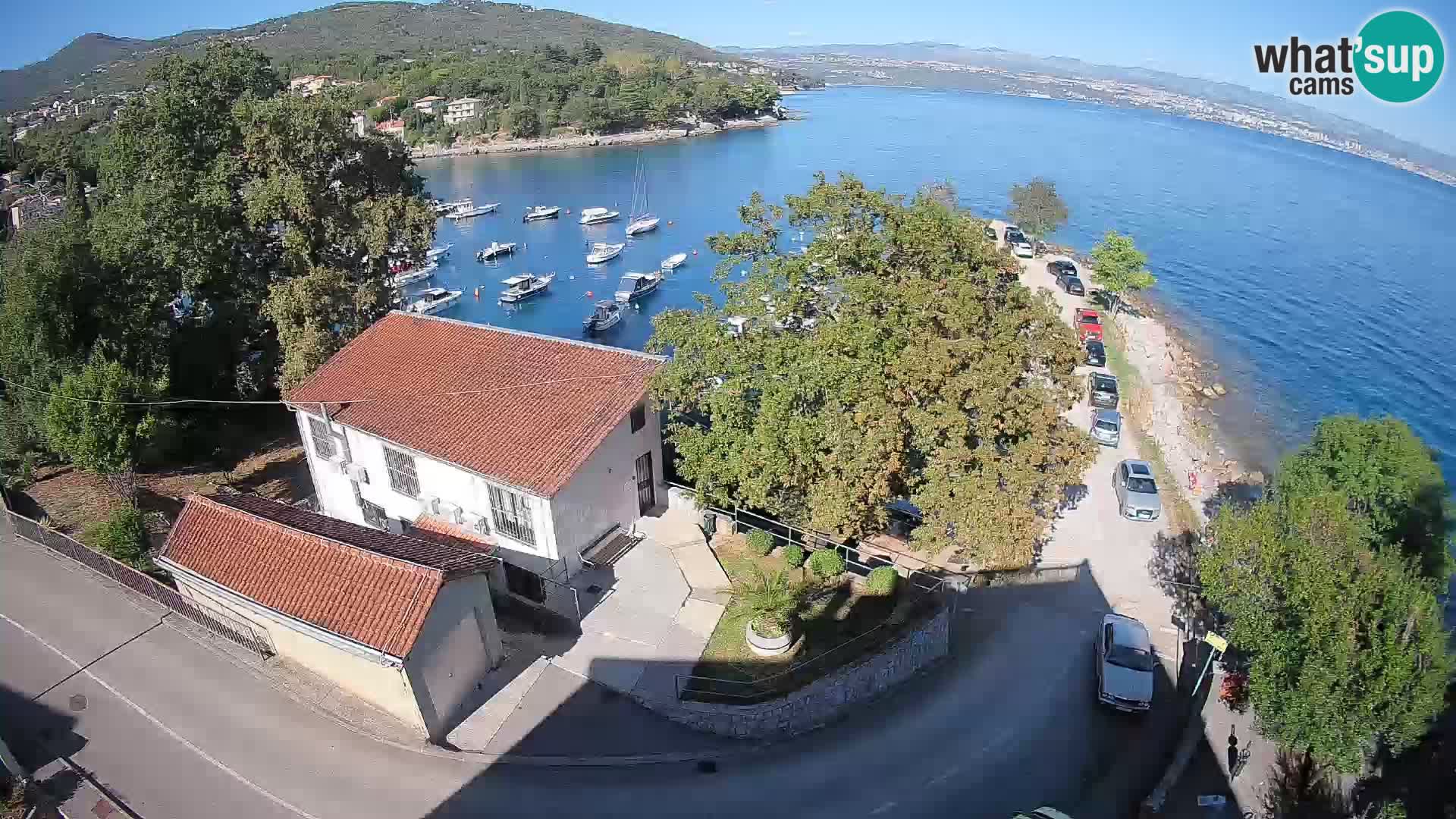 Webcam porto Ika – Vista LIVE sul porto e le luci di Opatija