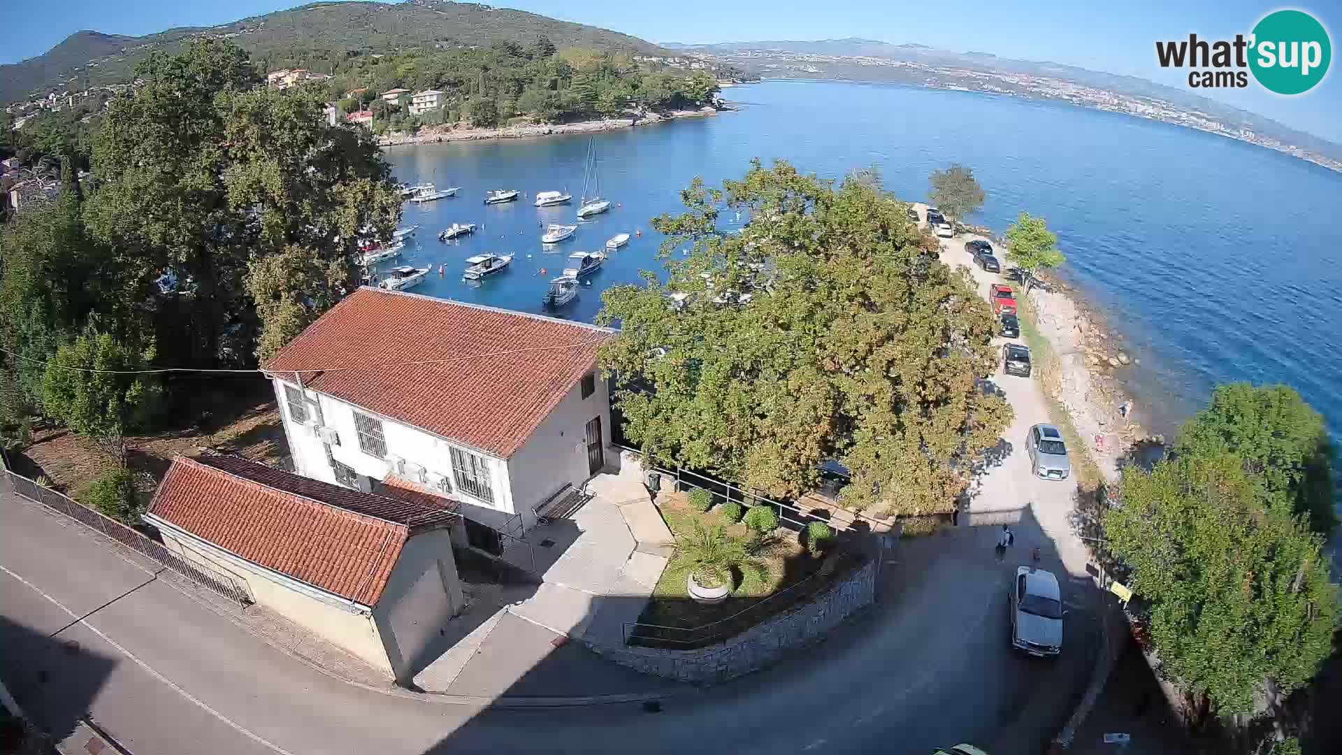 Webcam porto Ika – Vista LIVE sul porto e le luci di Opatija