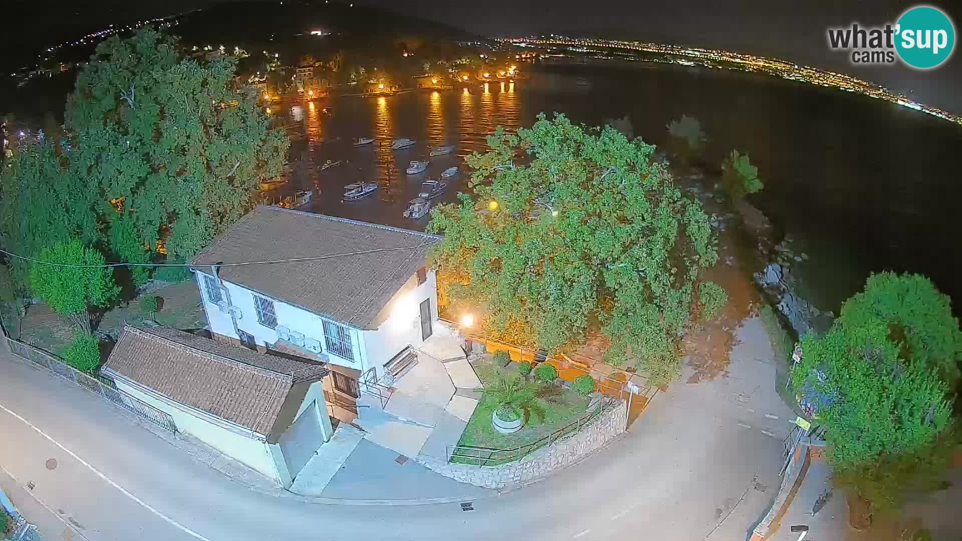 Webcam porto Ika – Vista LIVE sul porto e le luci di Opatija