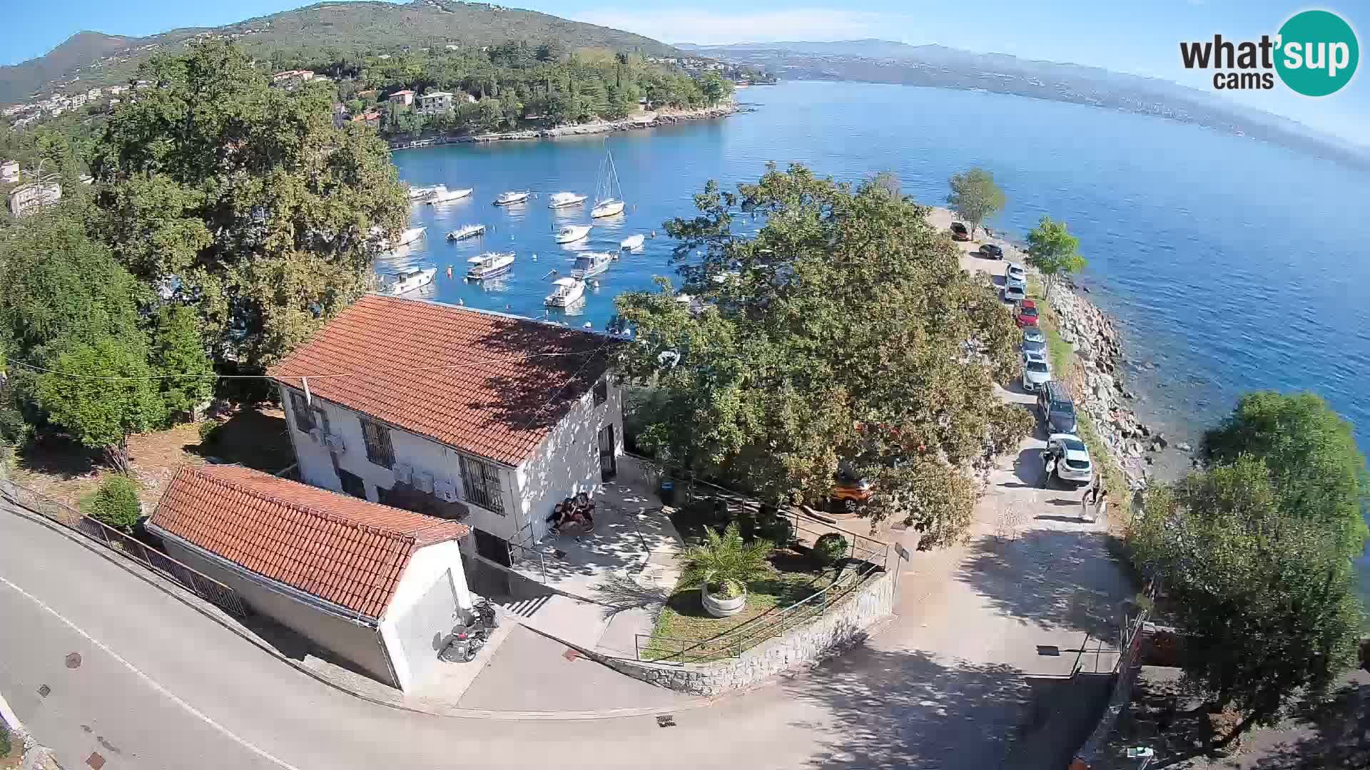 Ika Harbor Webcam – LIVE View of the Harbor and Opatija Lights