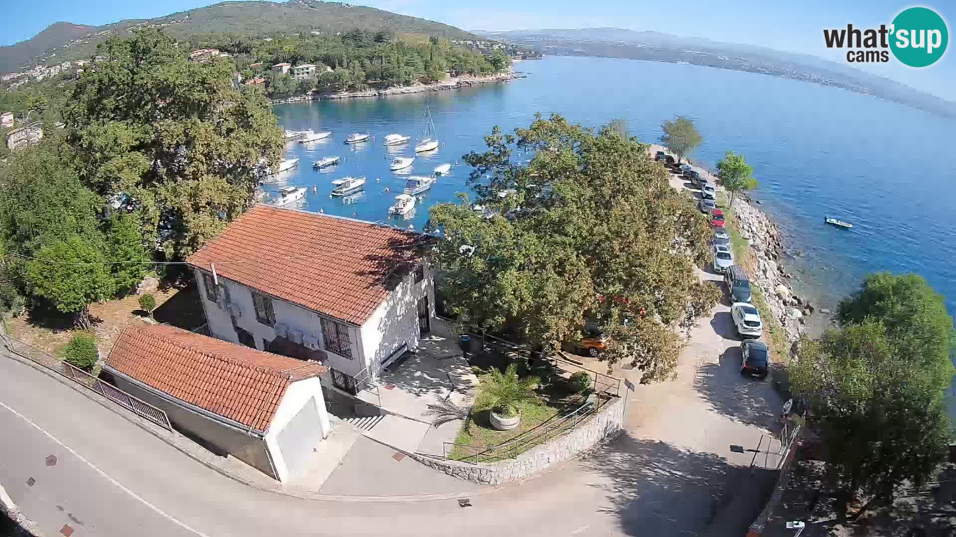 Webcam porto Ika – Vista LIVE sul porto e le luci di Opatija