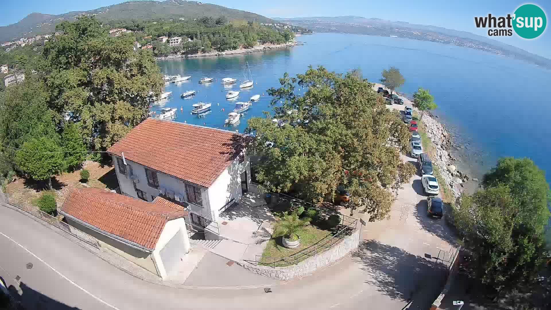 Webcam porto Ika – Vista LIVE sul porto e le luci di Opatija