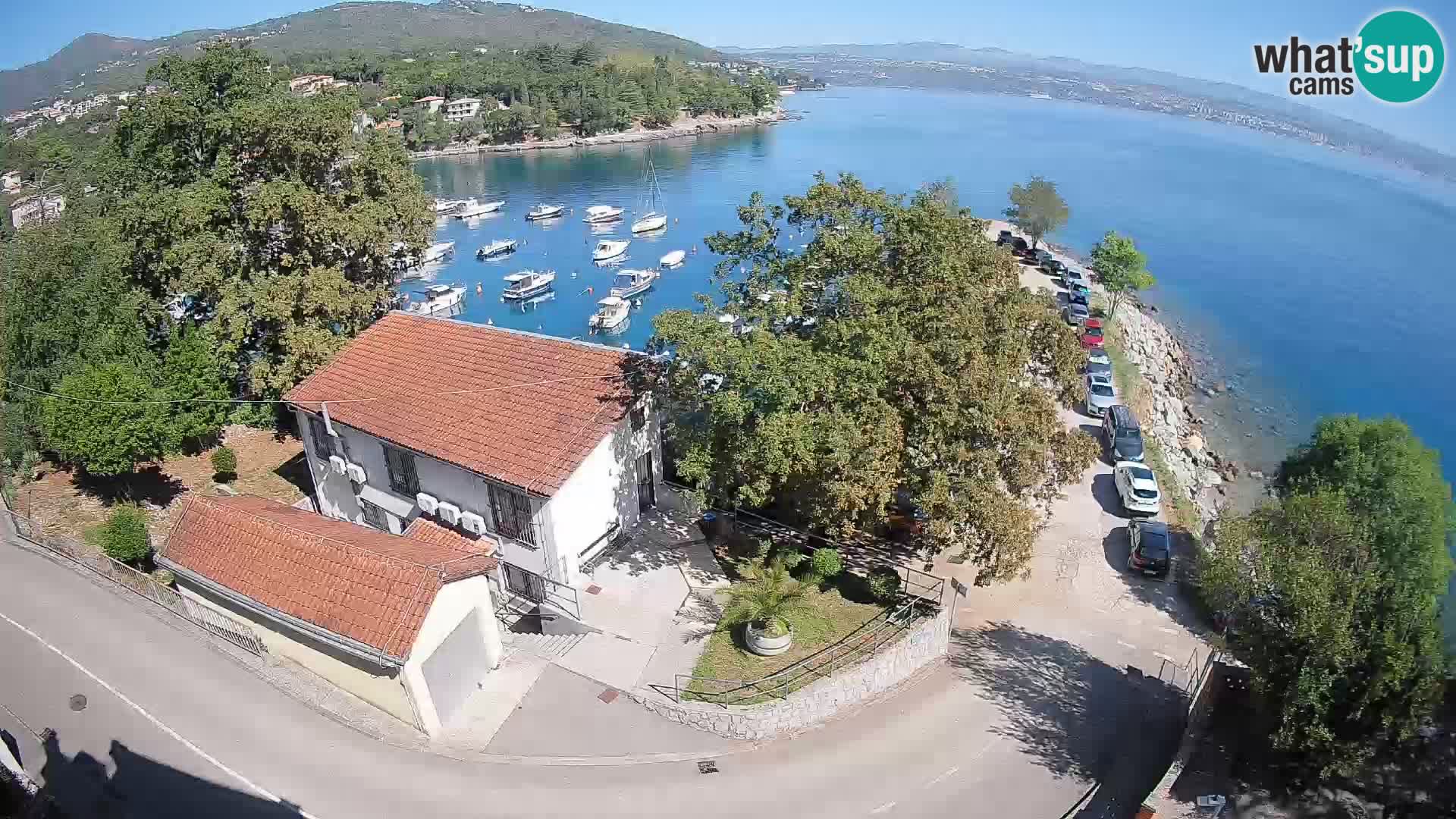 Webcam porto Ika – Vista LIVE sul porto e le luci di Opatija