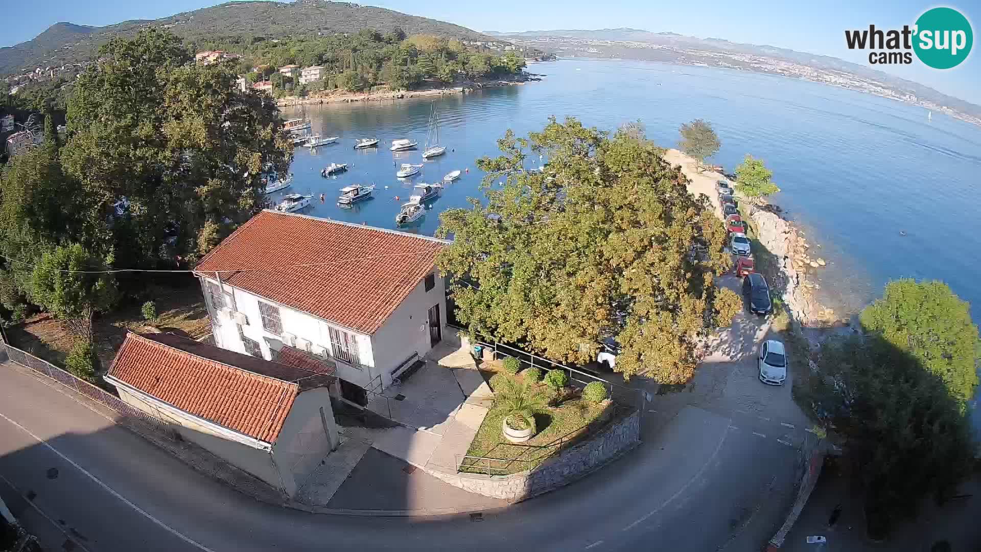 Webcam porto Ika – Vista LIVE sul porto e le luci di Opatija