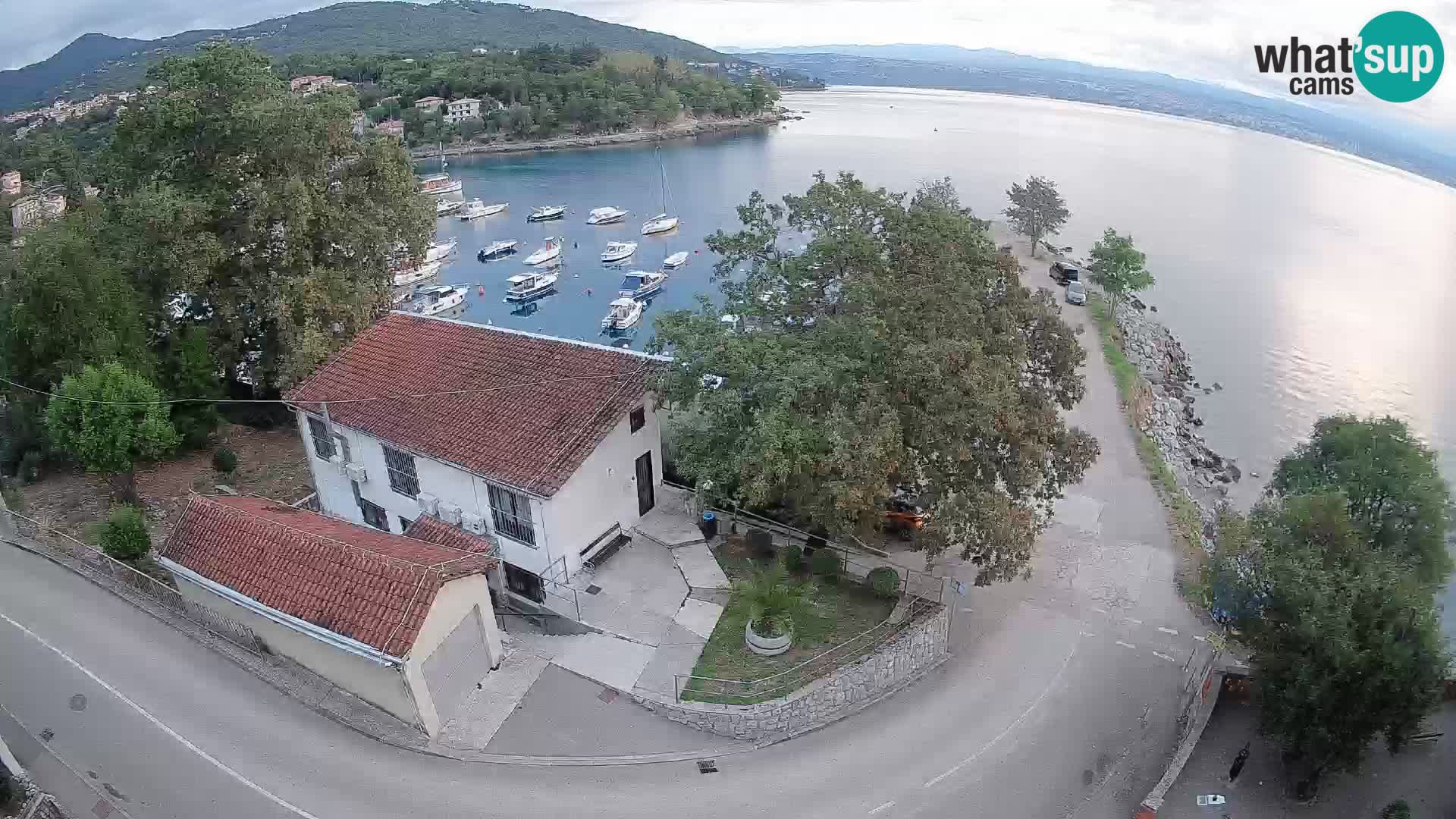Webcam porto Ika – Vista LIVE sul porto e le luci di Opatija