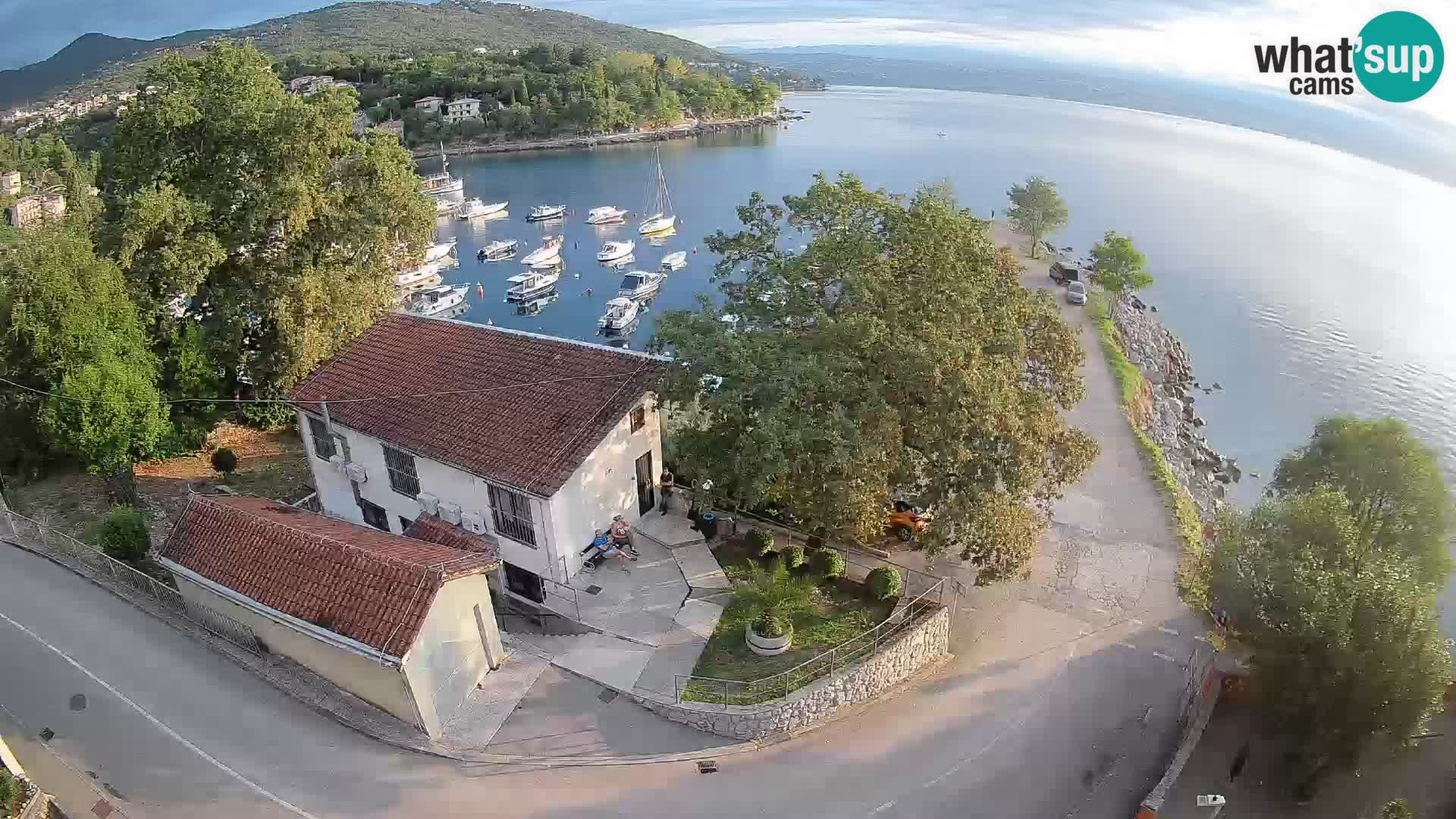 Webcam porto Ika – Vista LIVE sul porto e le luci di Opatija