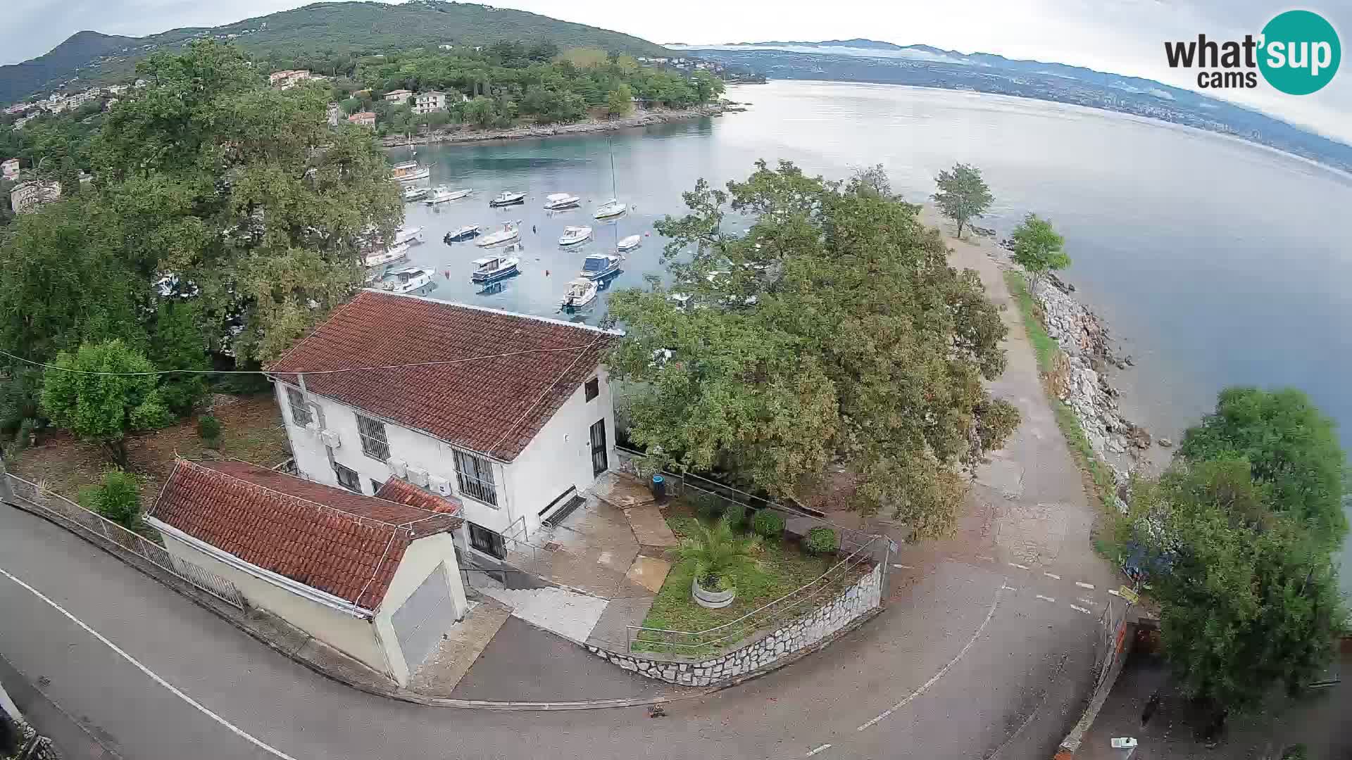 Ika Harbor Webcam – LIVE View of the Harbor and Opatija Lights