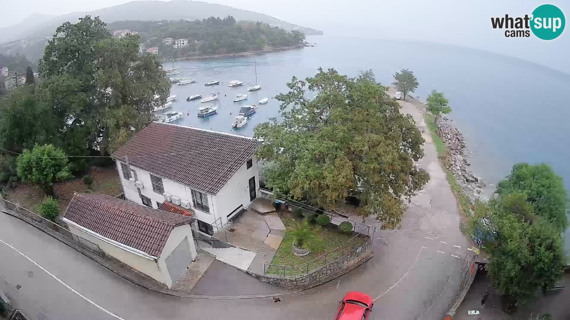 Webcam puerto de Ika – Vista en directo y luces de Opatija