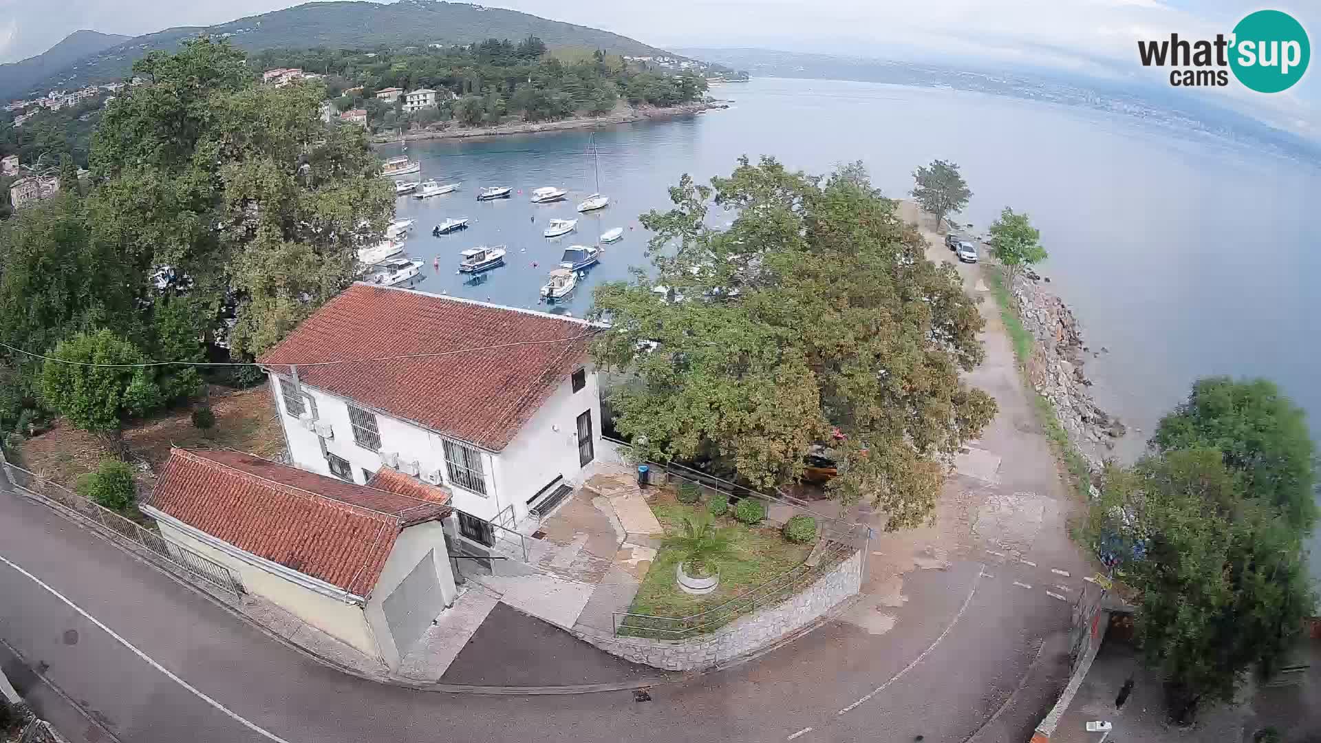 Webcam porto Ika – Vista LIVE sul porto e le luci di Opatija
