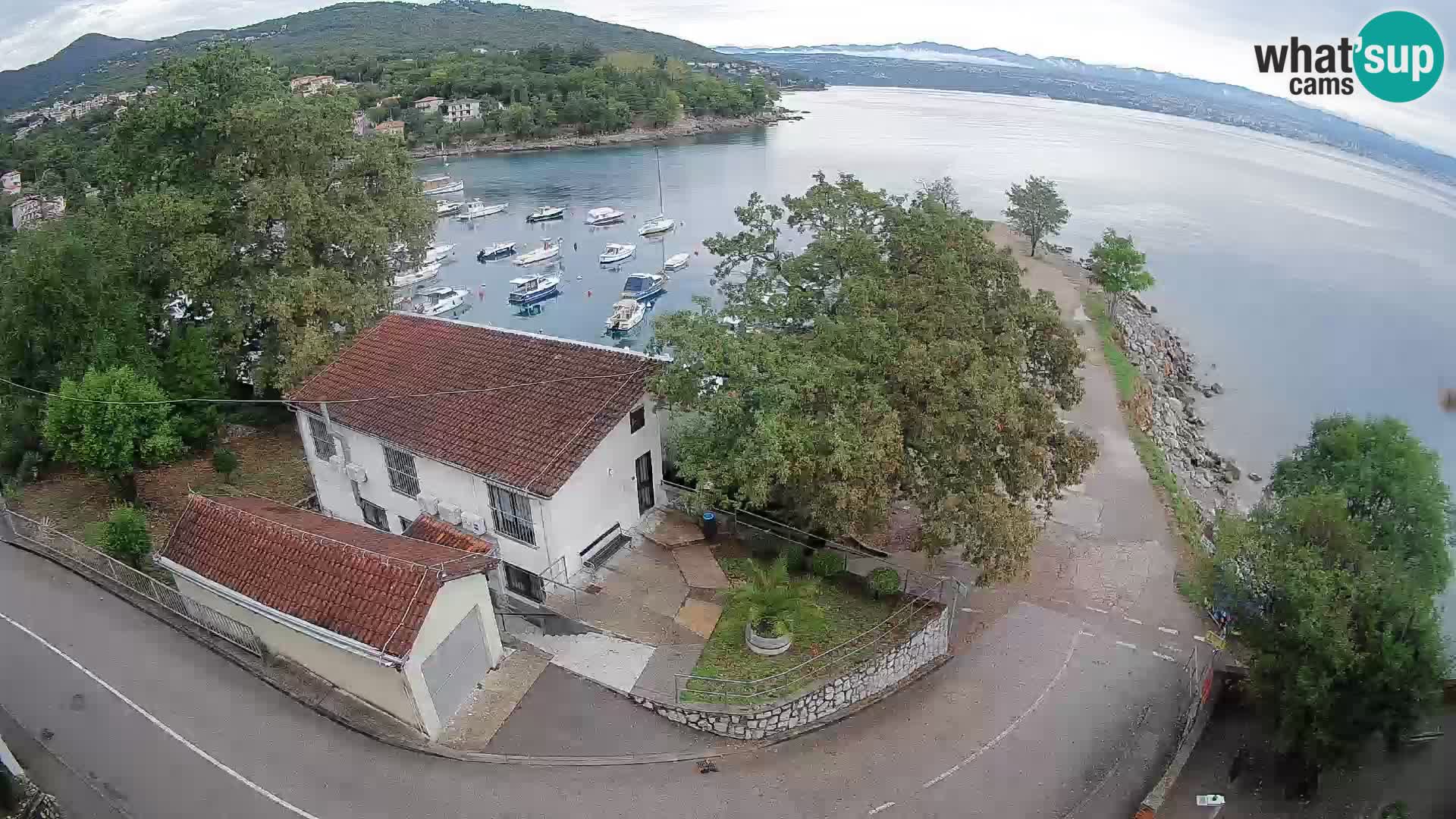 Web kamera luka Ika – Pogled uživo na luku i svjetla Opatije