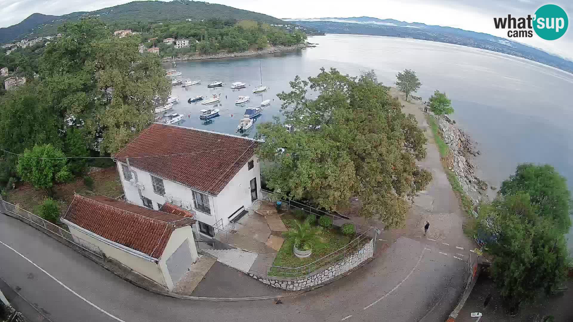 Web kamera luka Ika – Pogled uživo na luku i svjetla Opatije