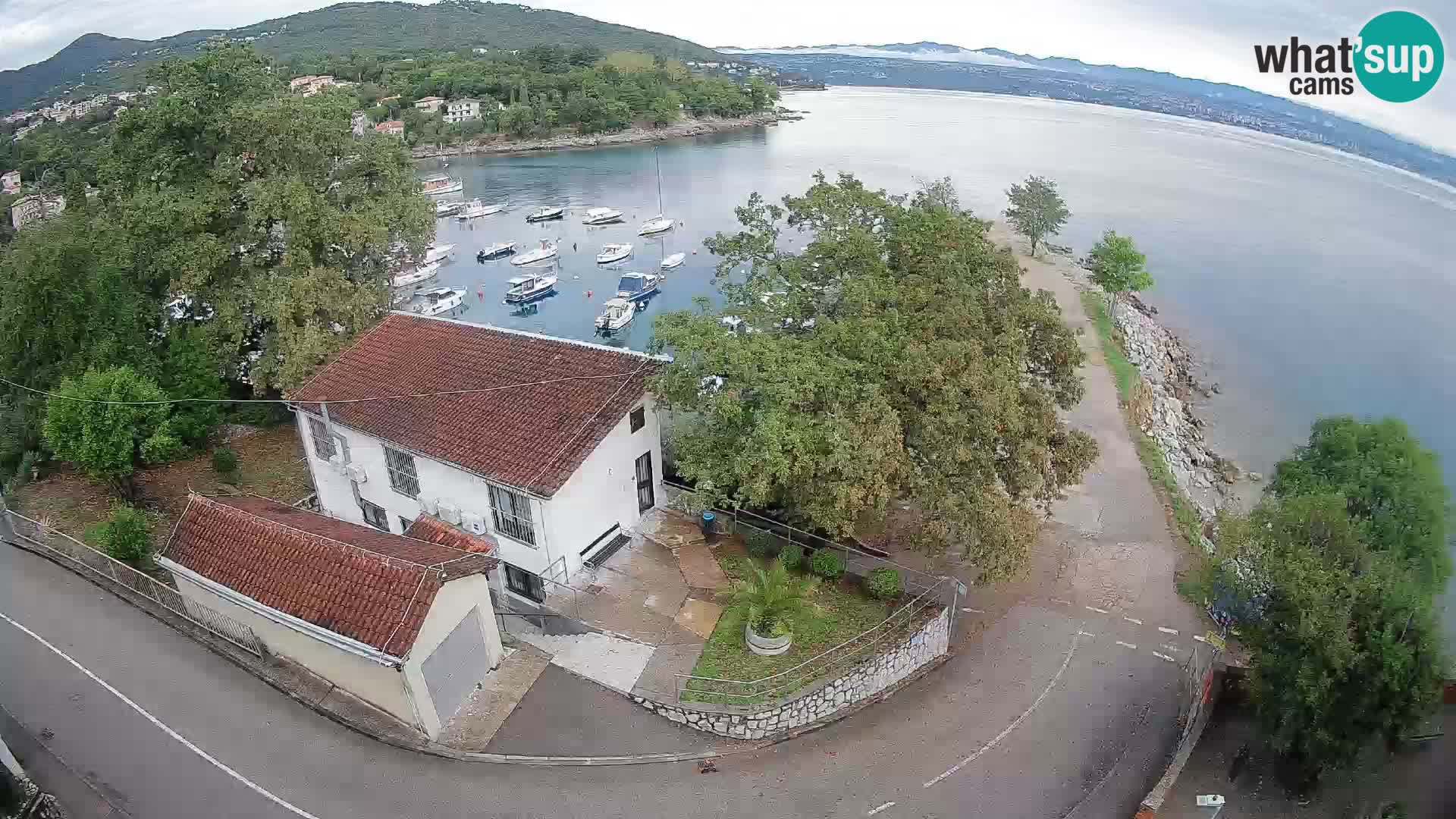 Web kamera luka Ika – Pogled uživo na luku i svjetla Opatije