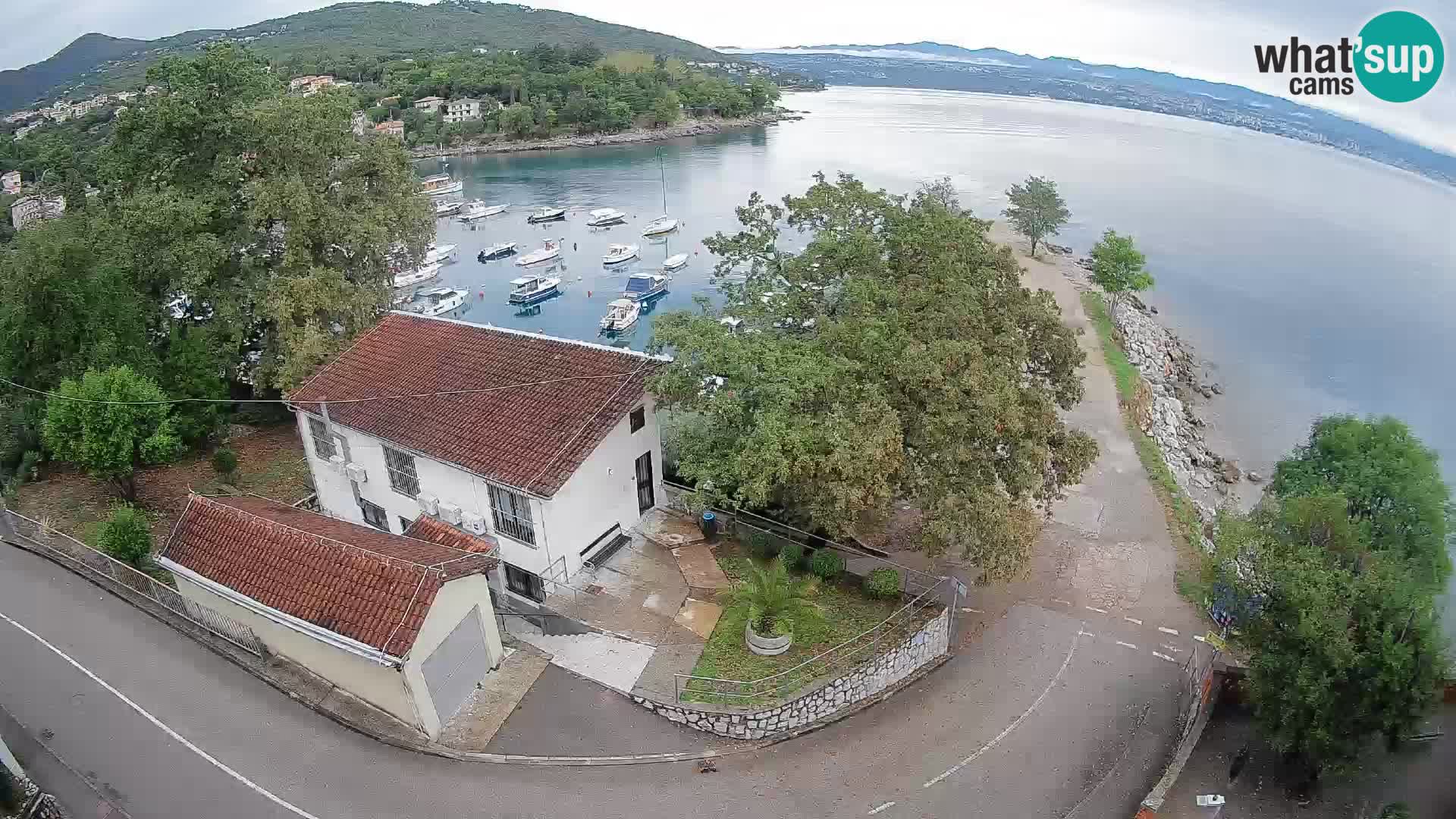 Ika Harbor Webcam – LIVE View of the Harbor and Opatija Lights